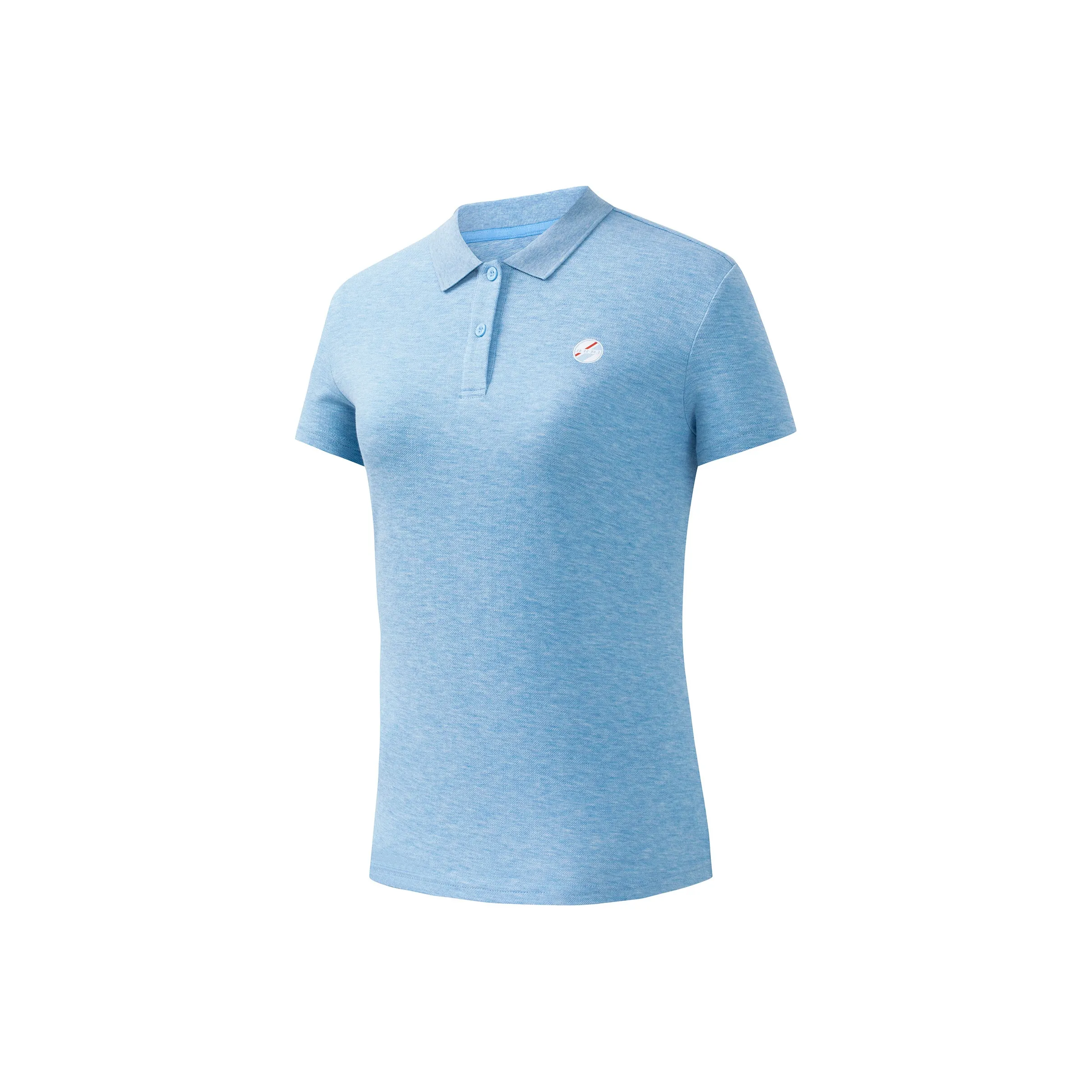 Erke Polo Shirts Women's Soft Blue Heather Gray