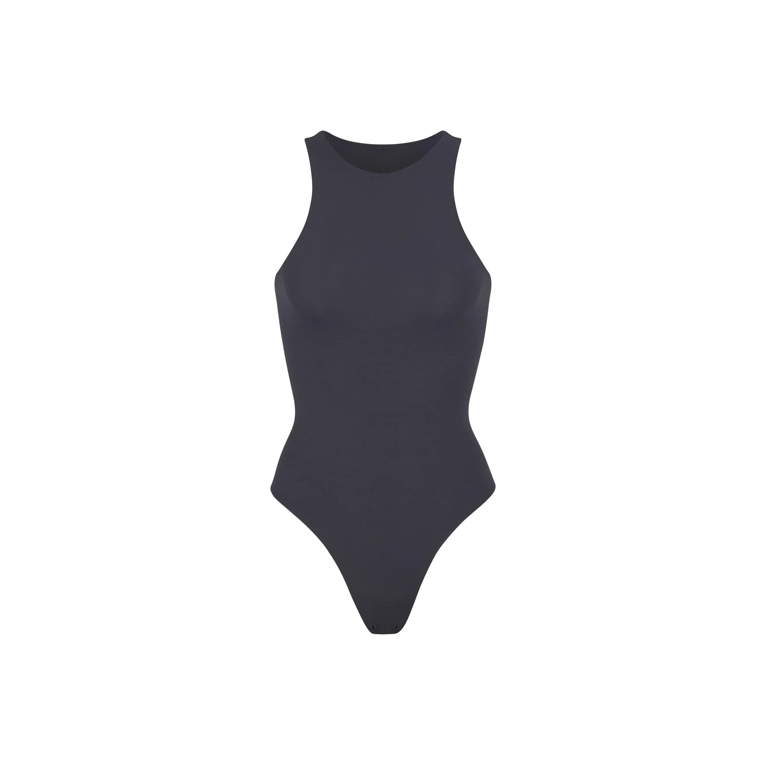 SKIMS FITS EVERYBODY HIGH NECK BODYSUIT Bodysuits Women's Graphite/GRAPHITE