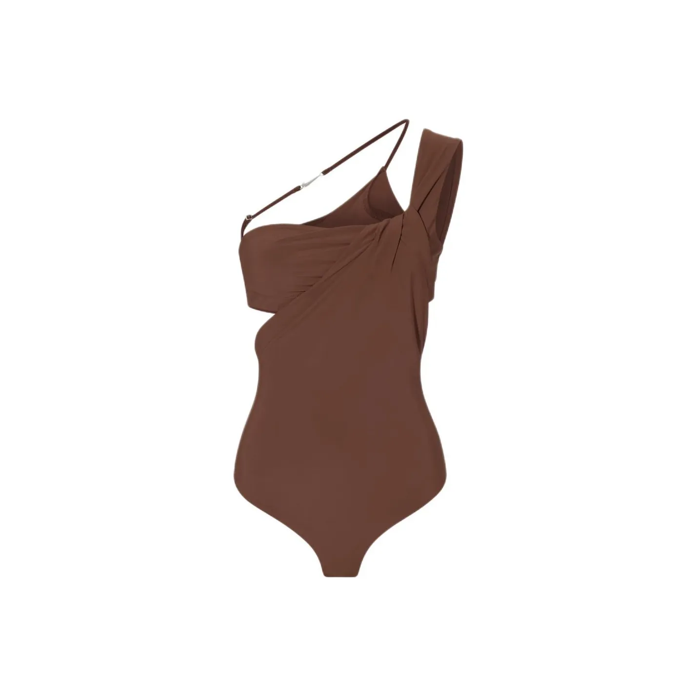 Jacquemus X Nike Le Body Drapé Dress Brown