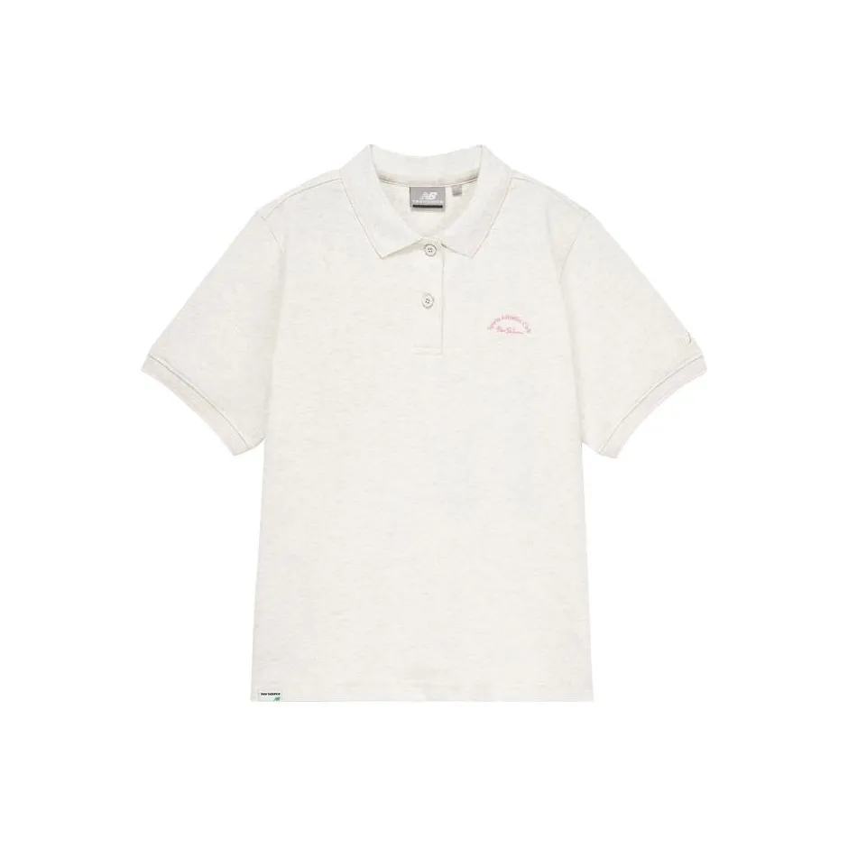New Balance Vintage Sports Series Polo Shirt Women's Beige