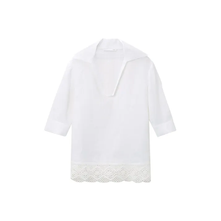 OVV Shirts Women's Bleached Solid Color 11