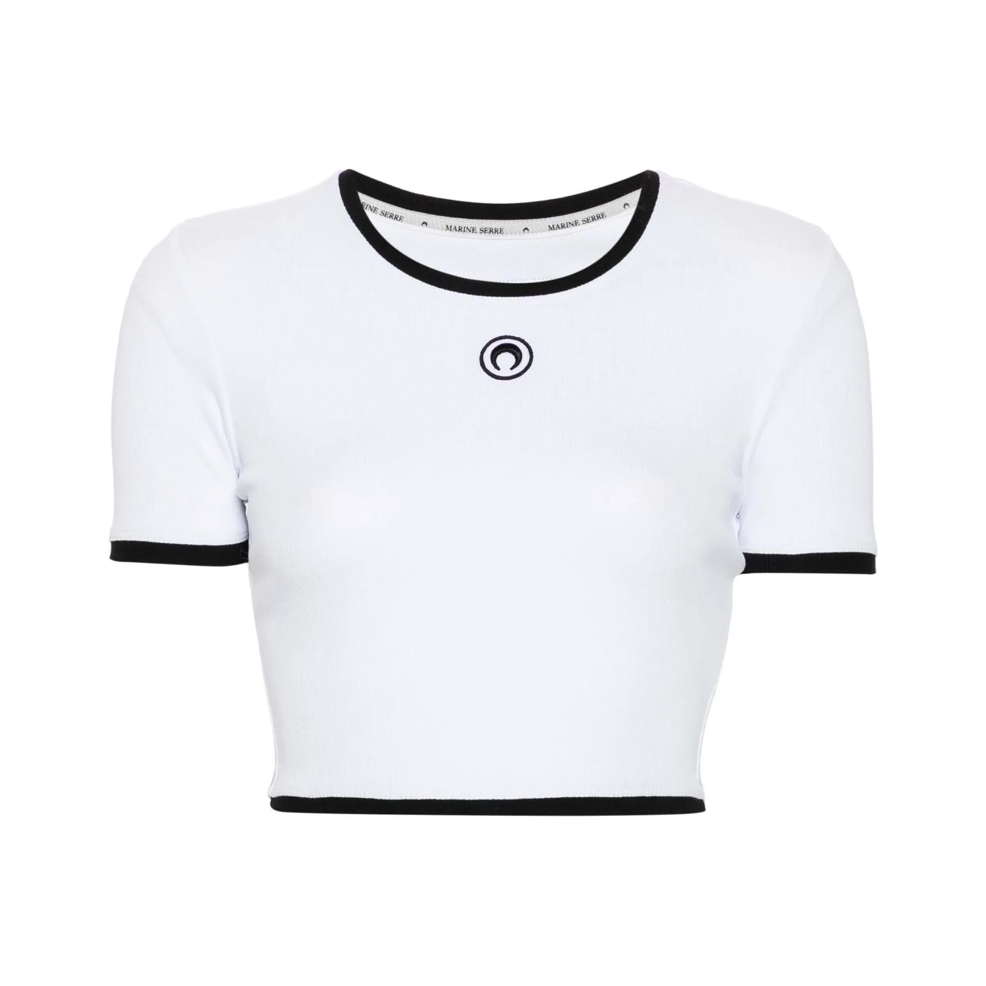 Marine Serre T-рубашка Женская Белая