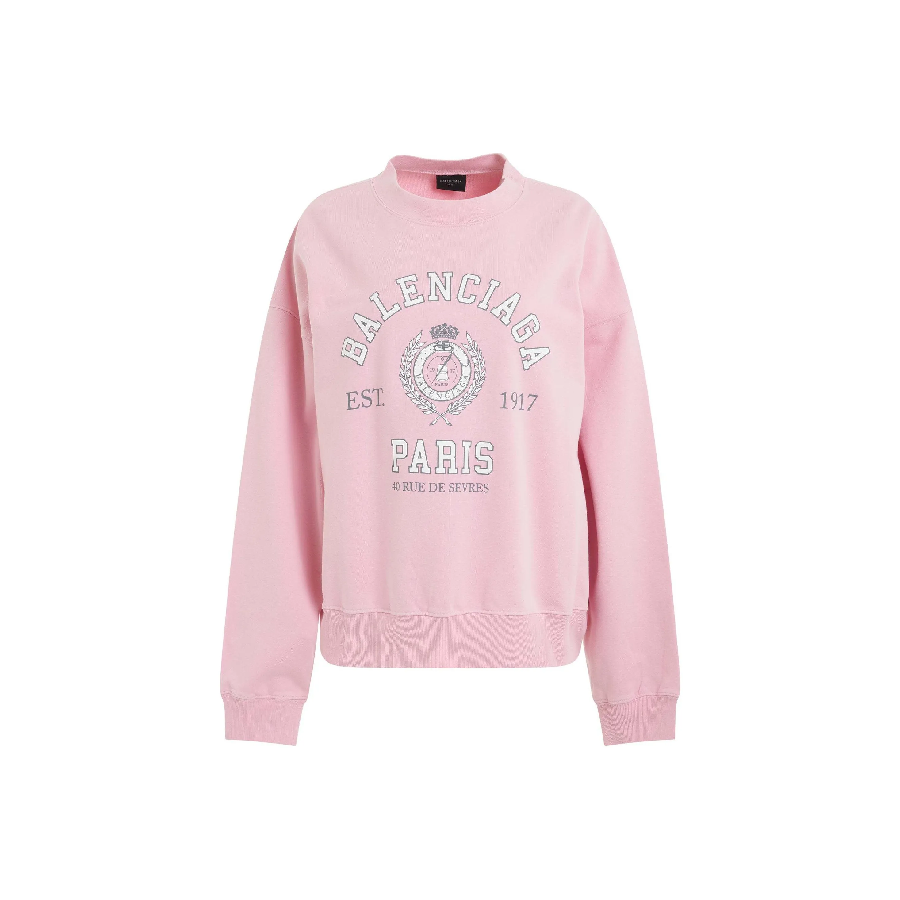 Balenciaga Regular Crewneck Sweater 'Faded Pink'