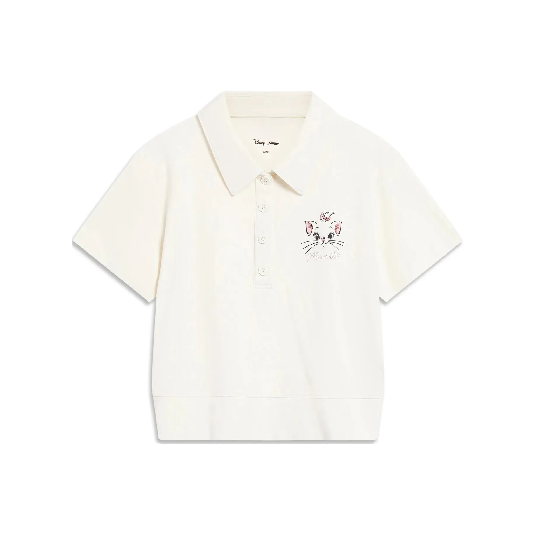 LiNing x Disney Поло Женские Экрю