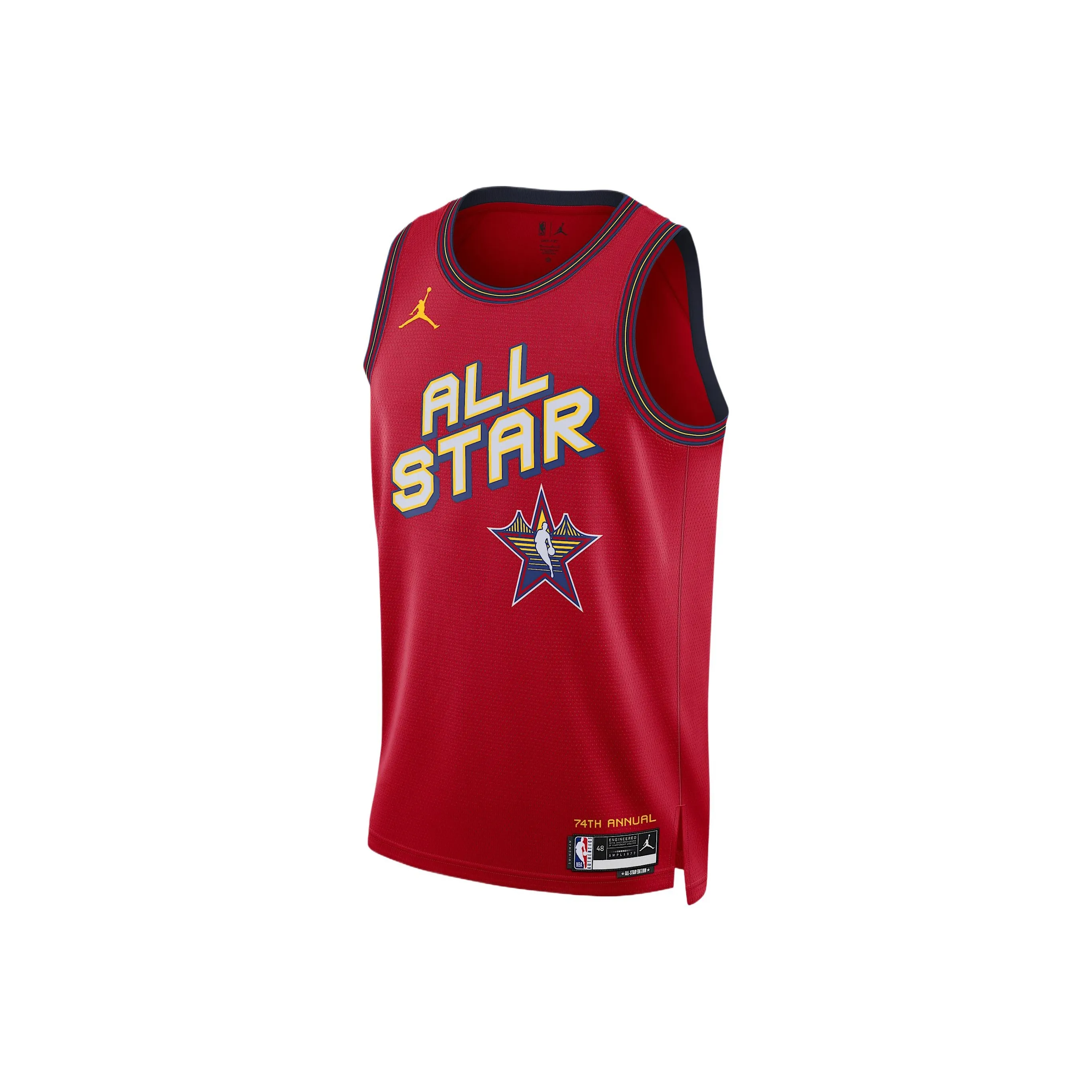Джордан Все StarJordan Dri FIT NBA Weekend Swingman Джерси Баскетбол Джерси Мужской Университетский Красный