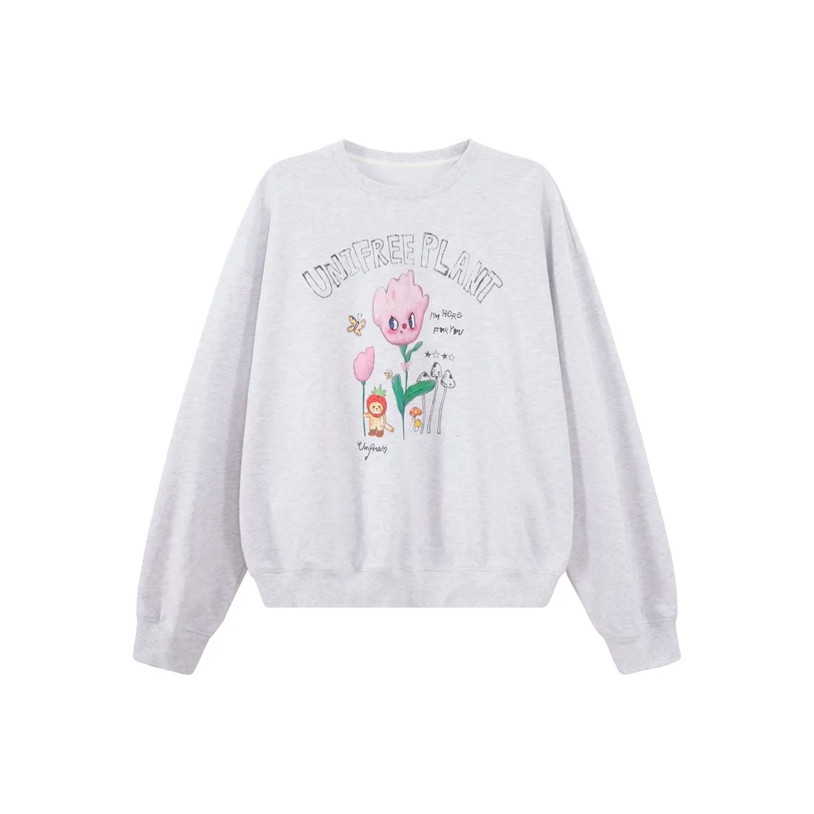 UNIFREE Толстовка Женская Светло-Фотиния Серый