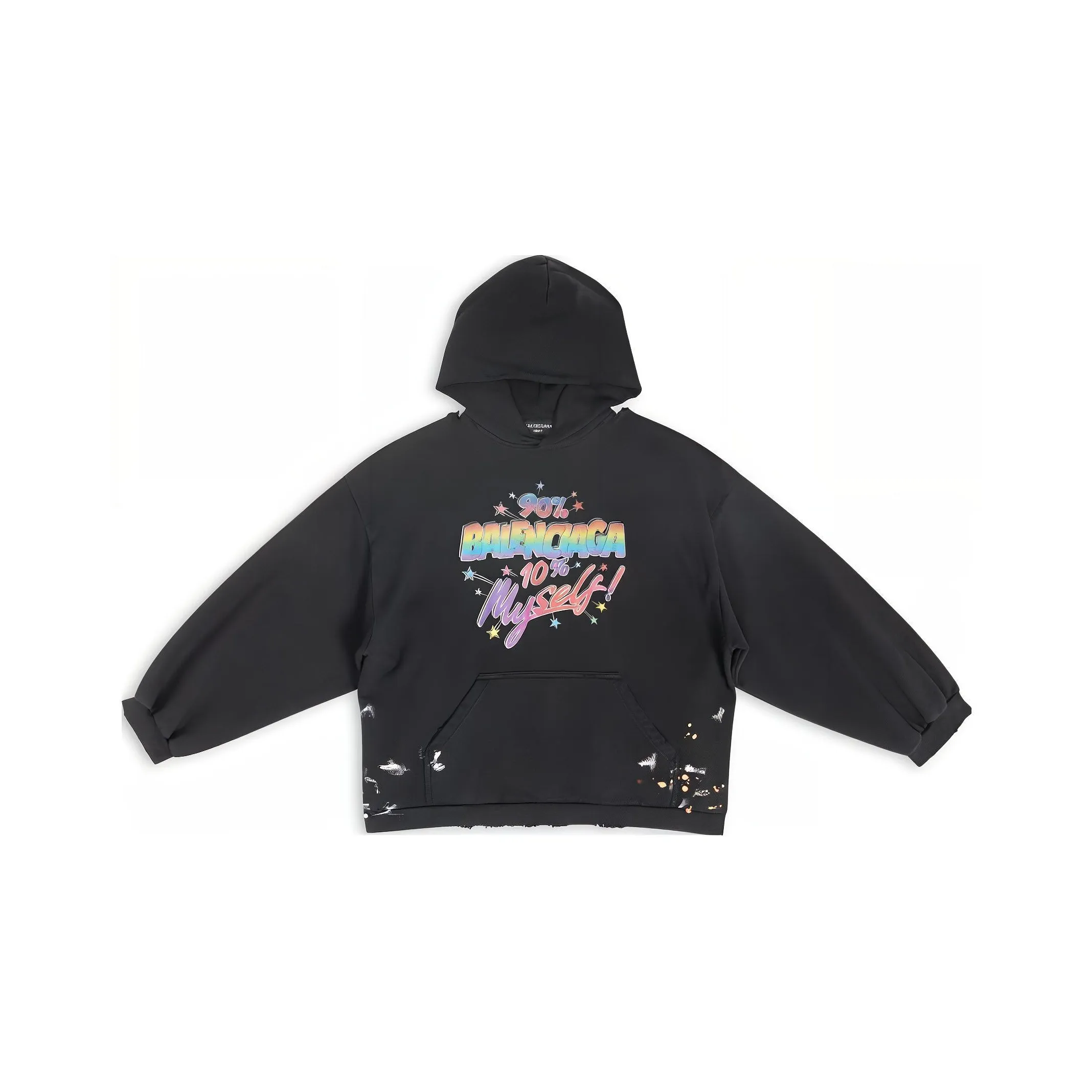 Balenciaga FW22 Свитшот Свободного кроя Женский Черный