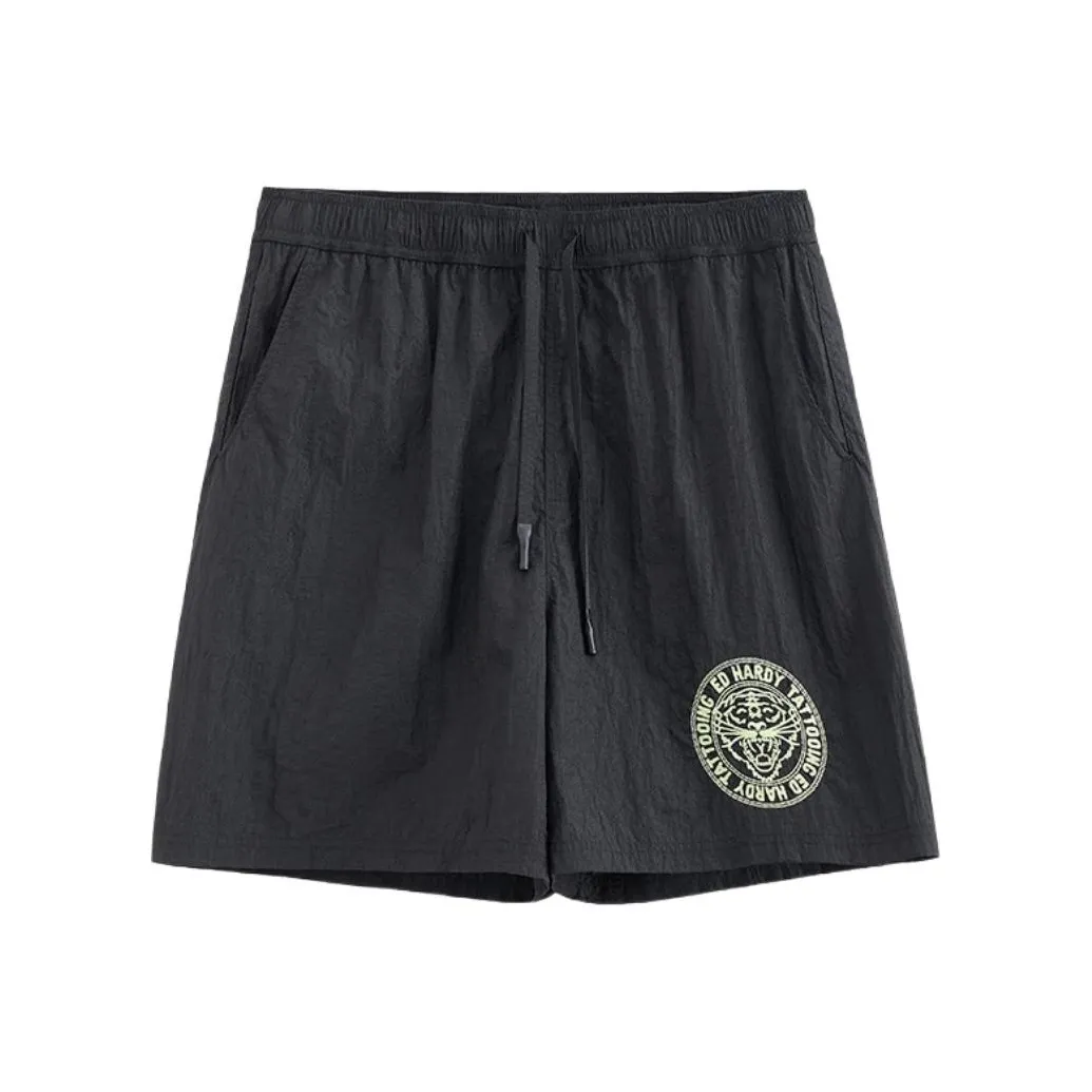 Ed Hardy Повседневные шорты Мужские Черные