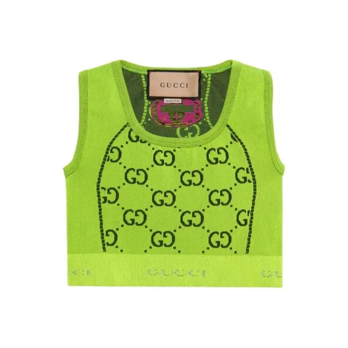 GUCCI Зеленые Женские Камисоли