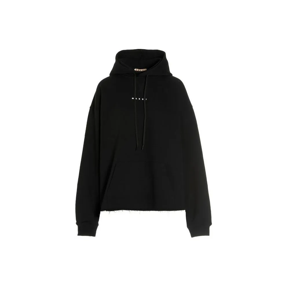 MARNI Logo print Cotton Hoodie