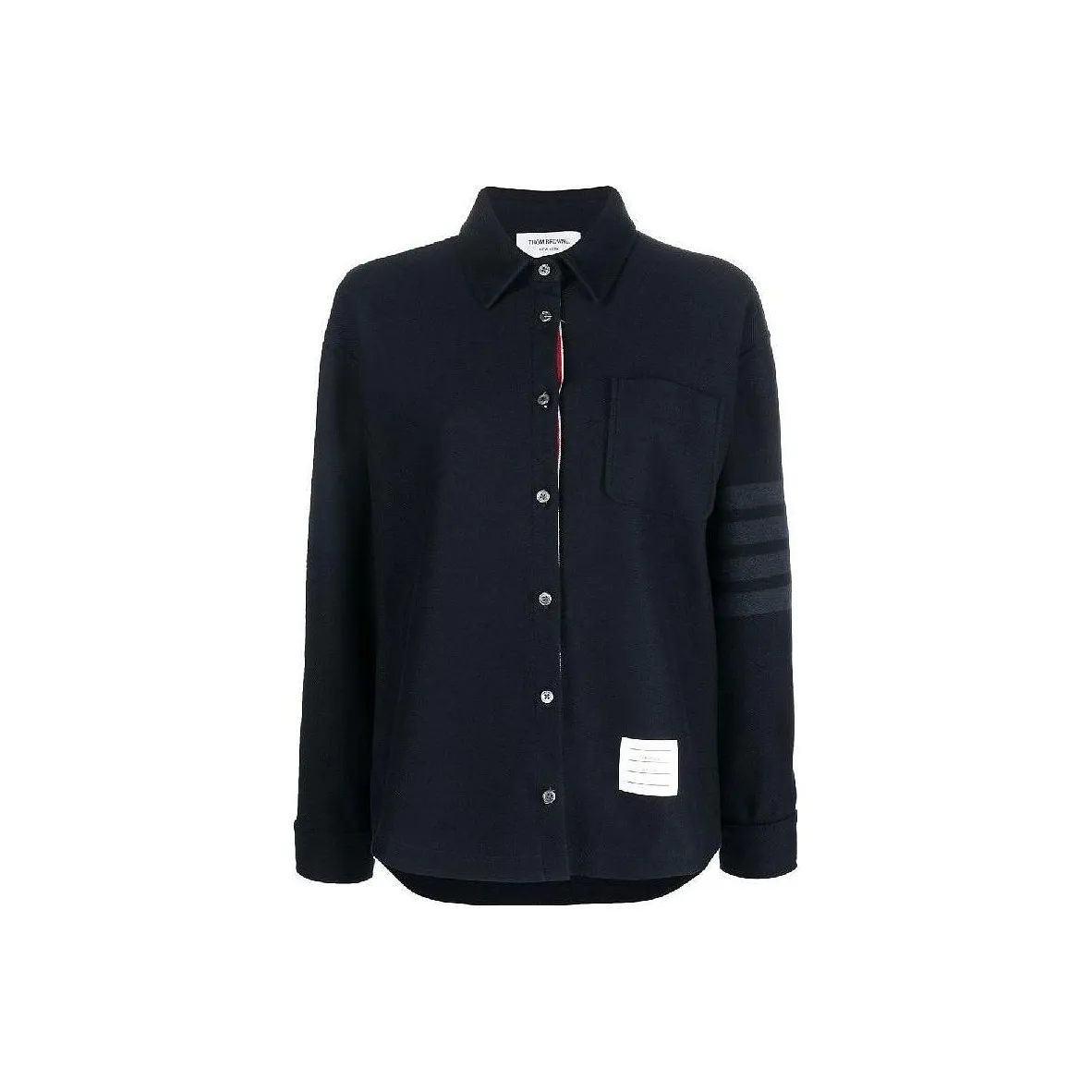 THOM BROWNE Two tone 4 Bar Mini Dress