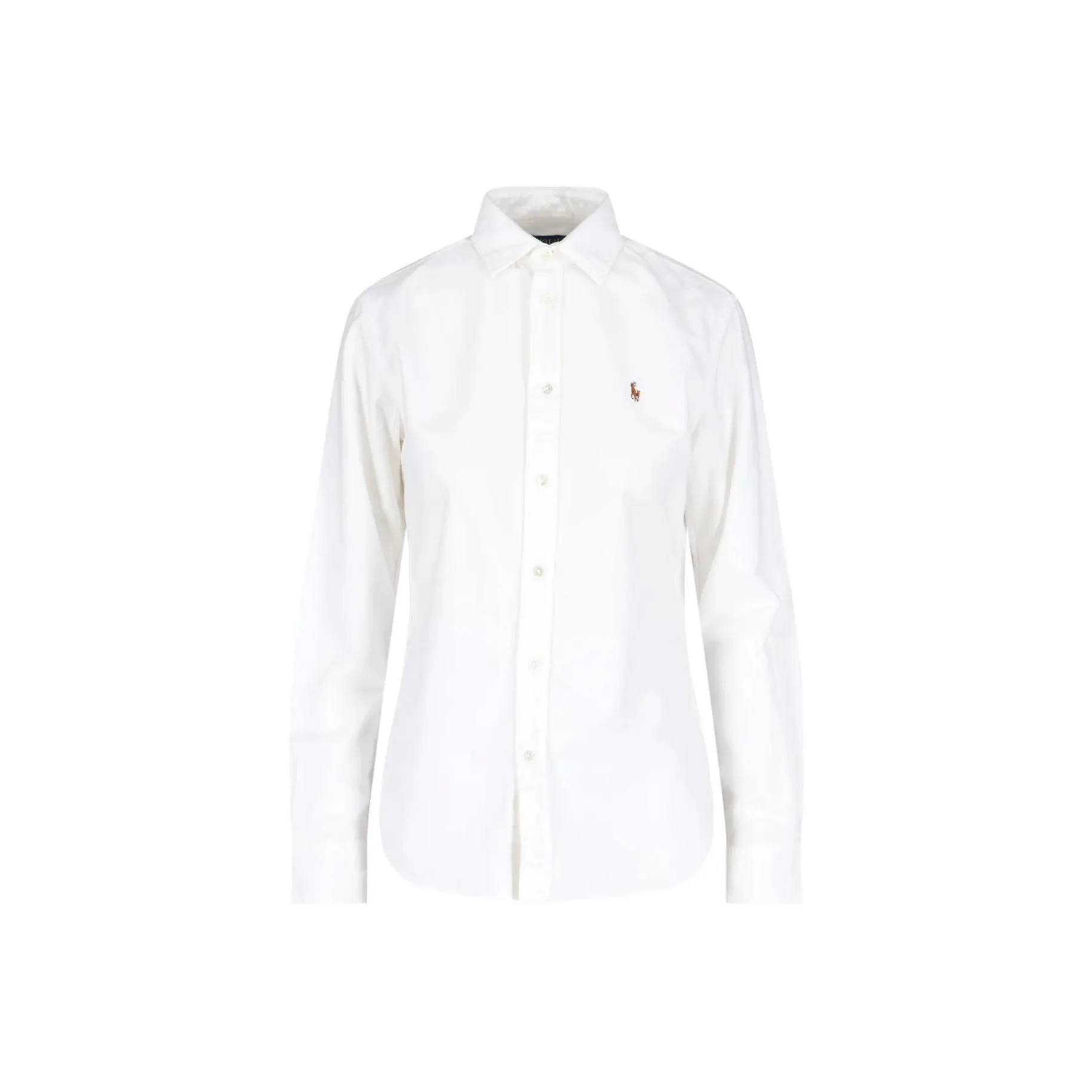 Polo Ralph Lauren 40/1 Ctn Oxford Ls Crlte St Long Sleeve Button Front Shirt White