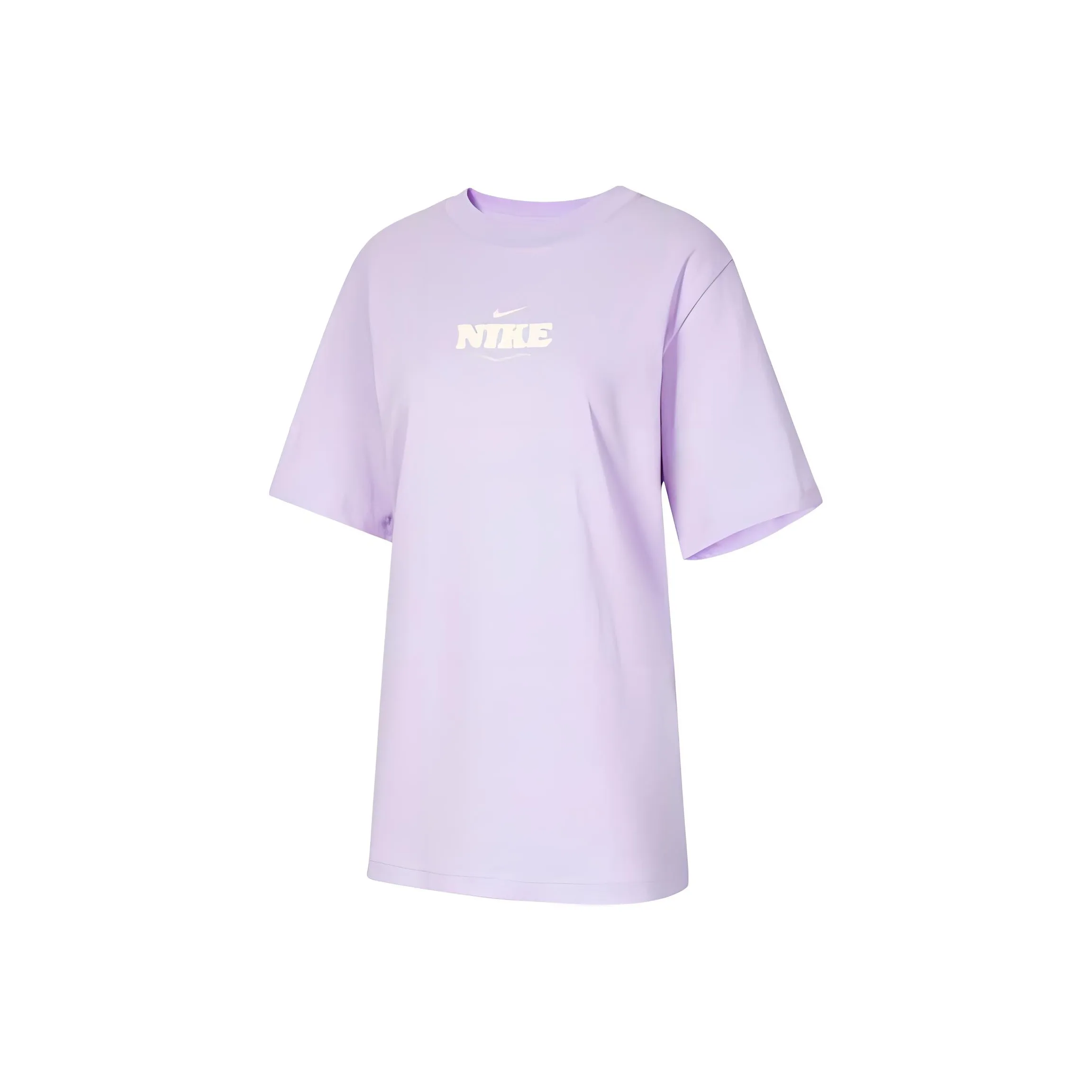 Nike Sportswear SS24 Рукав с оборванным плечом T-рубашка Женская Фиолетовая