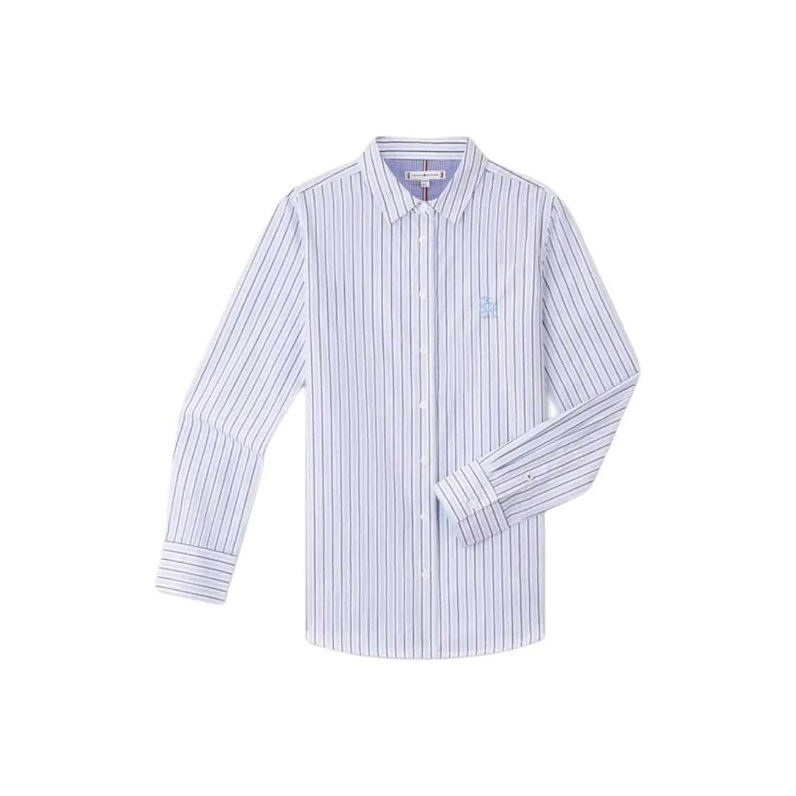 Tommy Hilfiger Рубашка Женская Синие и Белые Полоски