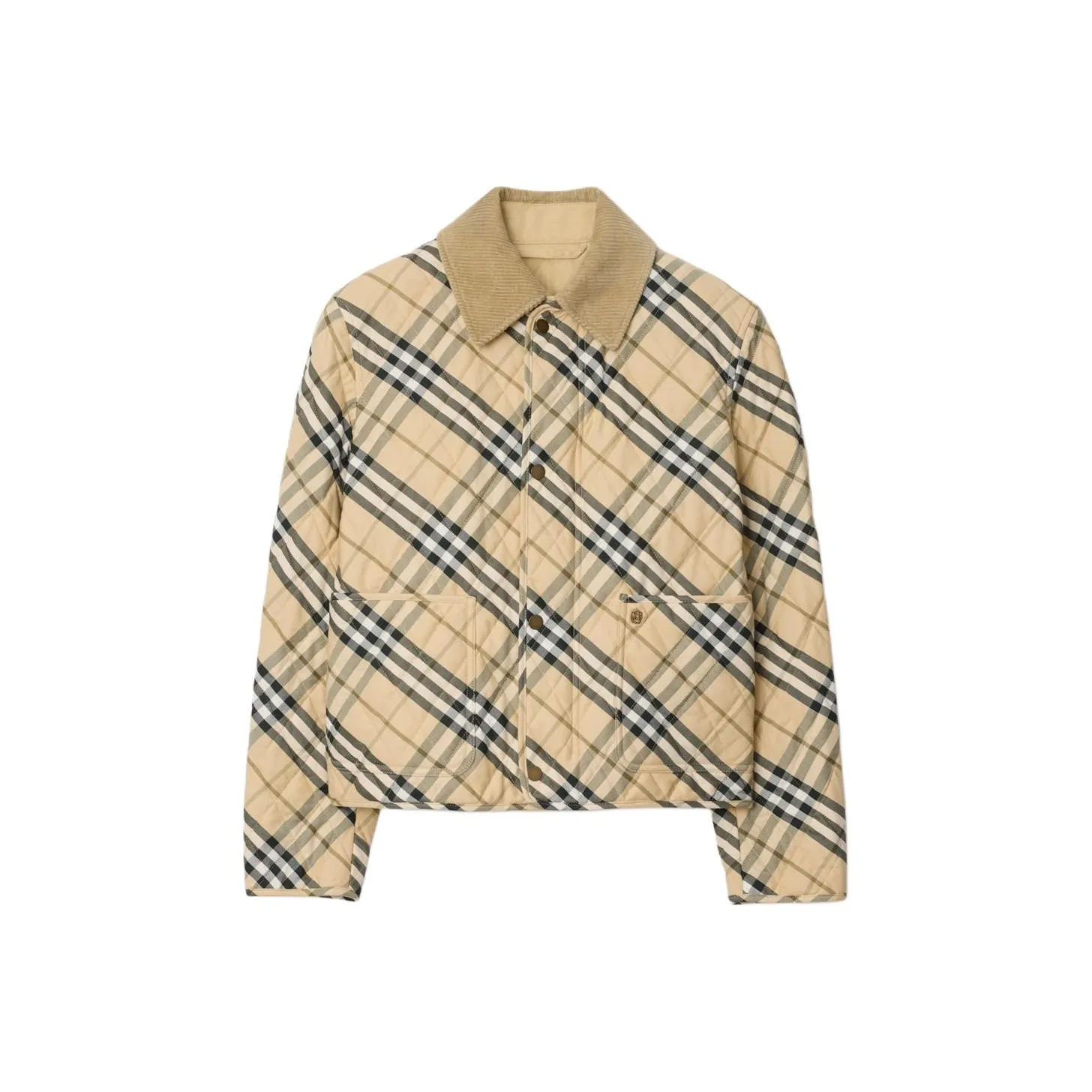 Burberry Check Printed Quilted Jacket