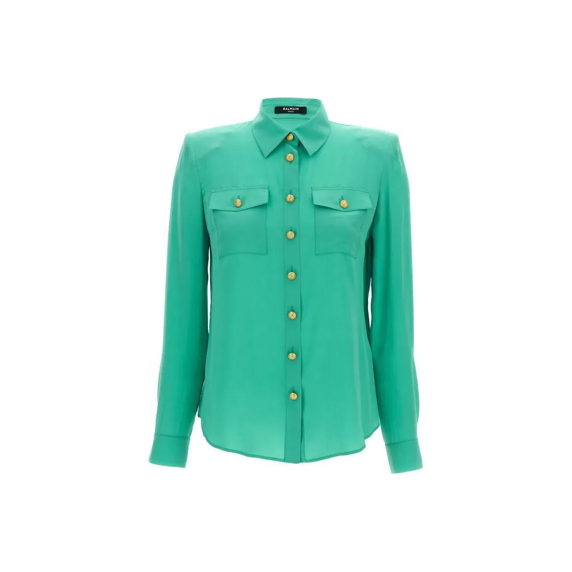 BALMAIN Embossed Buttons Long Sleeved Shirt