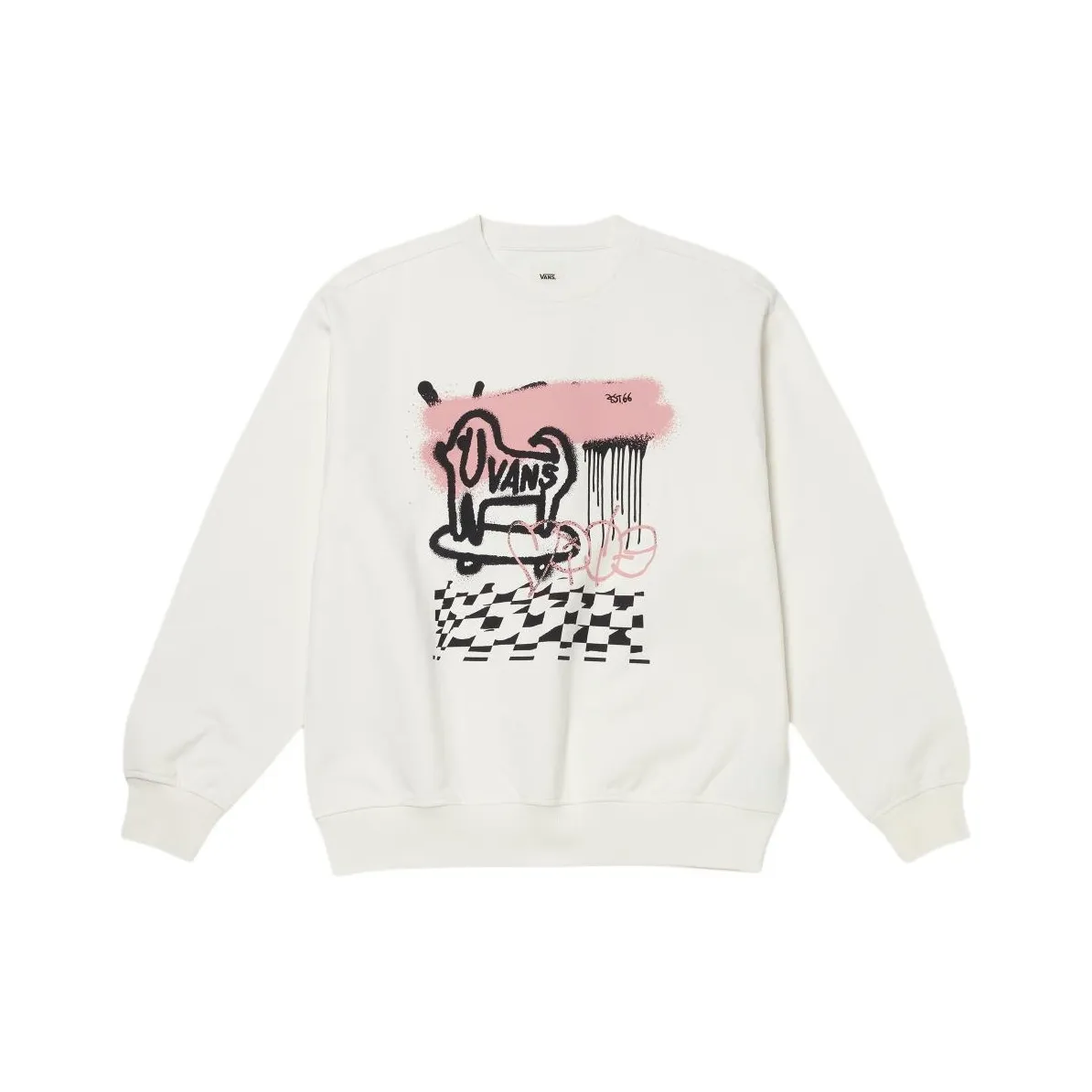 Vans VANS CREW Mixed GFX Sweatshirt Women's Cotton Candy
