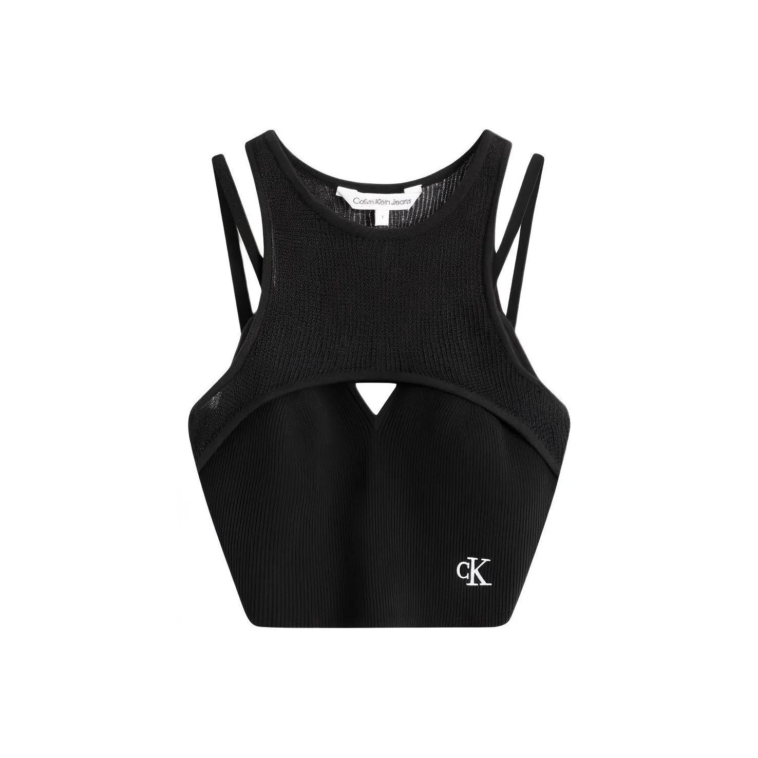 CK Calvin Klein Топ на бретелях Женский Космос Черный