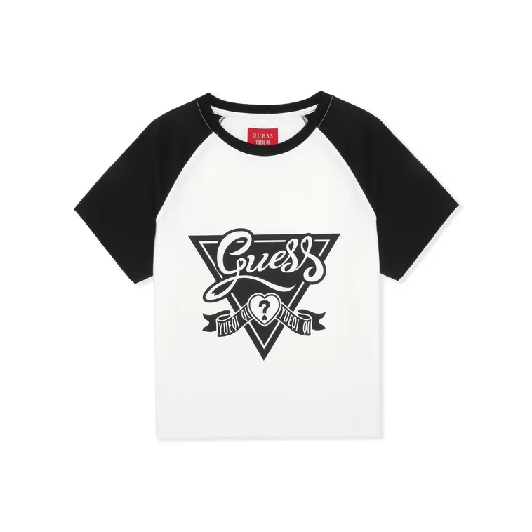 GUESS x YUEQI QI T Рубашка Женская Графитовый Черный