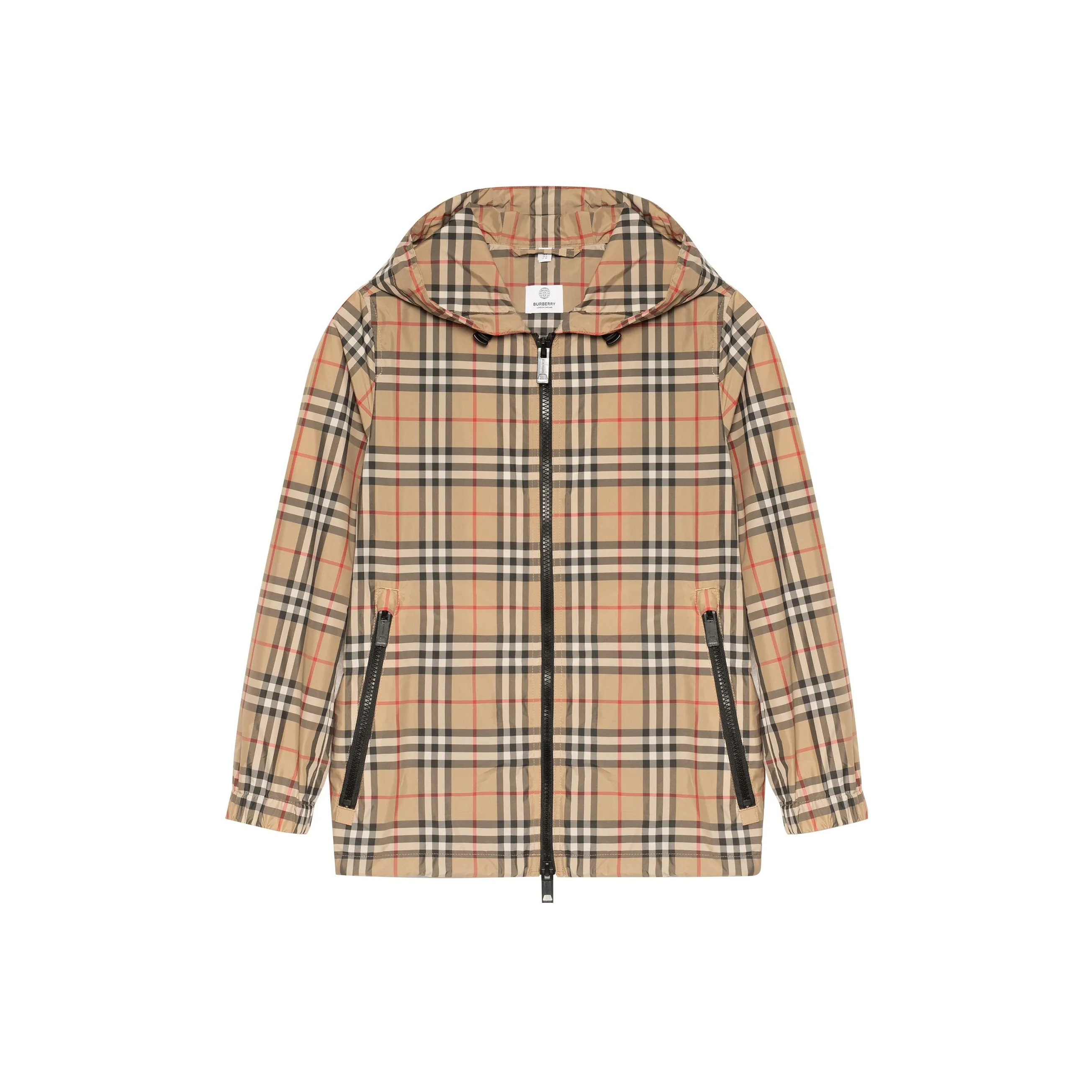 Burberry Everton Vintage Check Hooded Jacket 'Archive Beige'