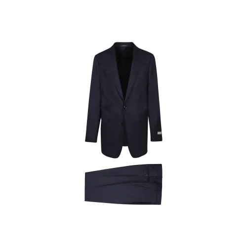 Canali Синий Мужские офисные костюмы