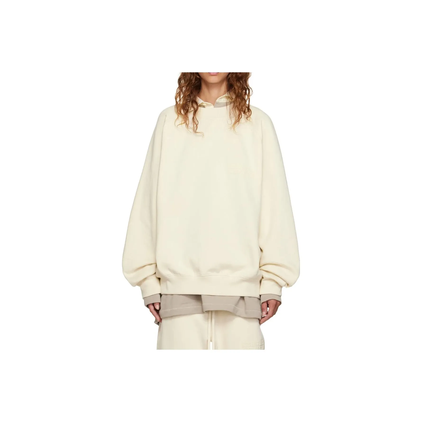 Fear Of God Essentials Sweatshirts Women's Eggshell White
