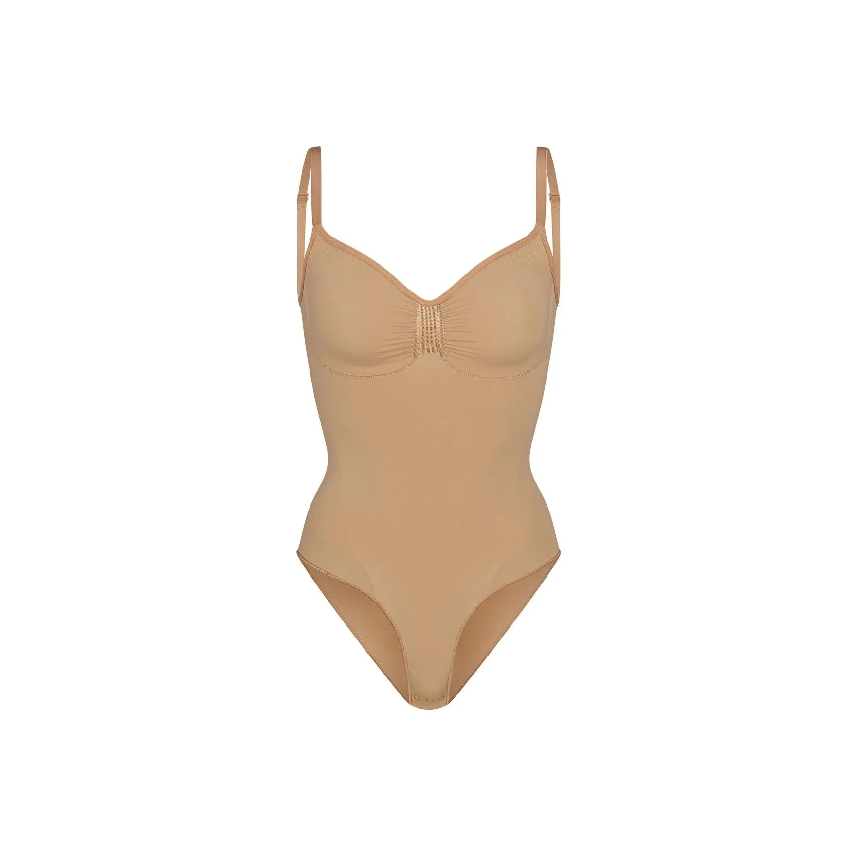 SKIMS FW23 SEAMLESS SCULPT BRIEF BODYSUIT Jumpsuit Women's OCHRE/Ochre