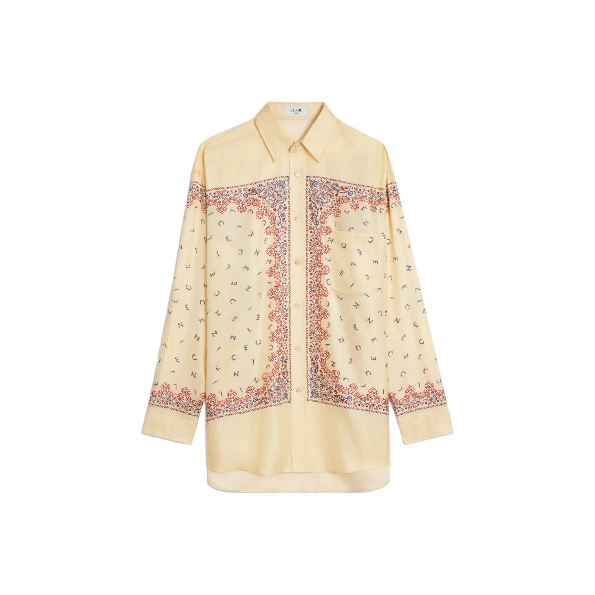 CELINE Shirts Women's Beige Yellow