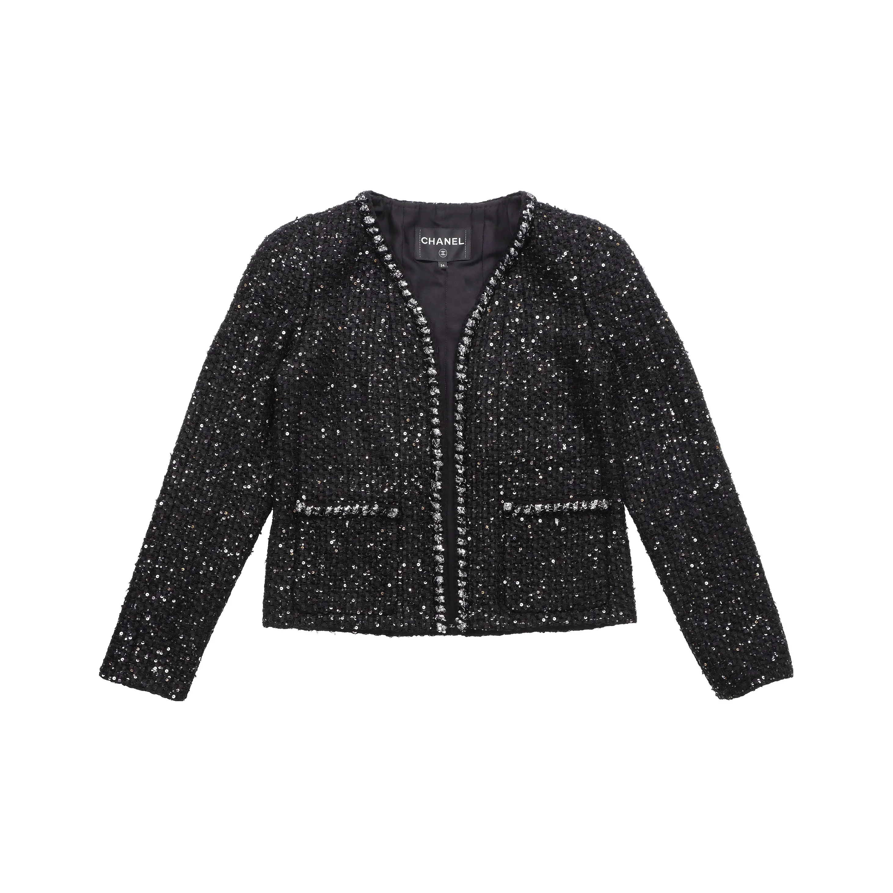 CHANEL Jacket Women's Spring Outerwear Black