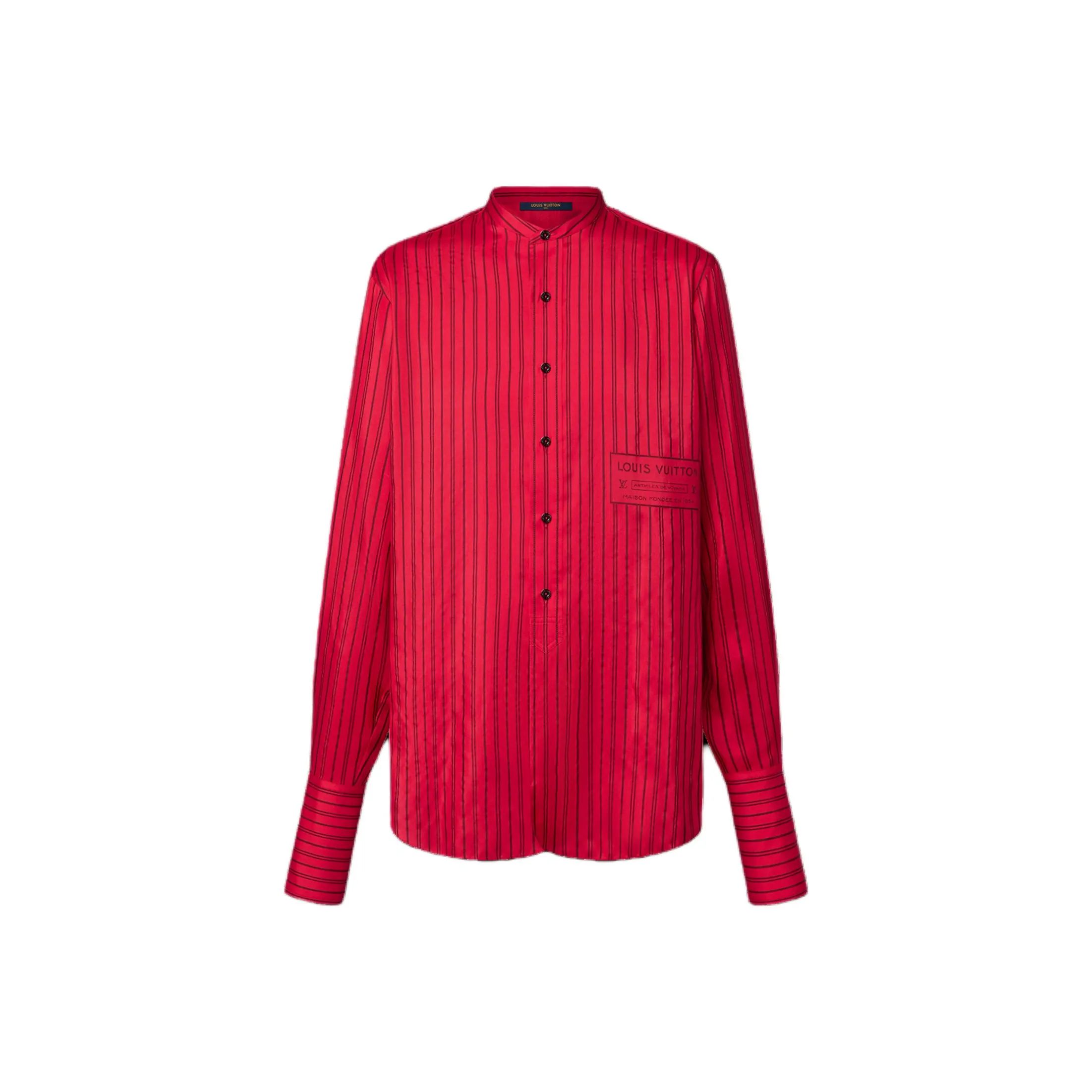 Lv Collarless Neverfull Stripes Shirt
