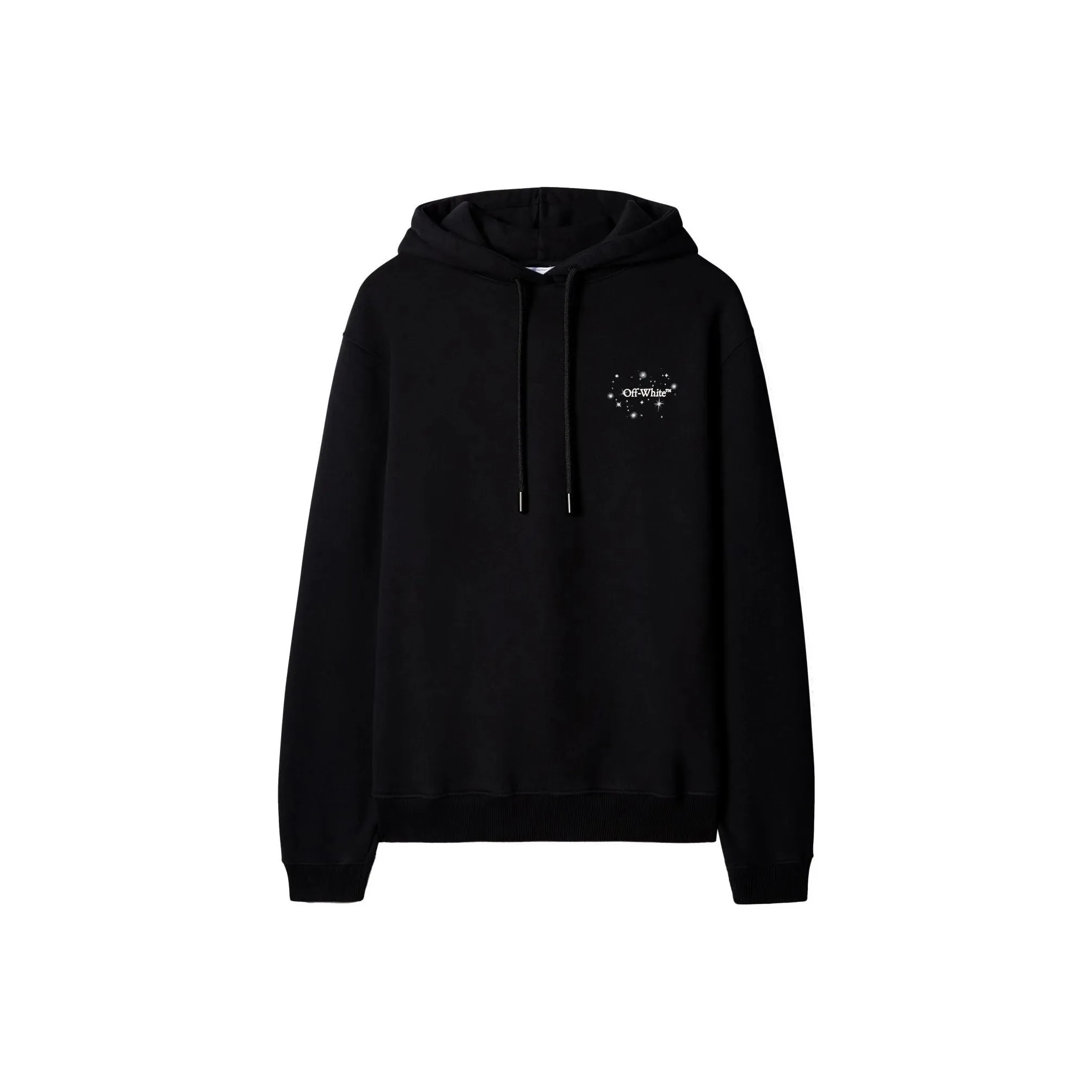 OFF WHITE Bling Star Arrow motif Cotton Hoodie