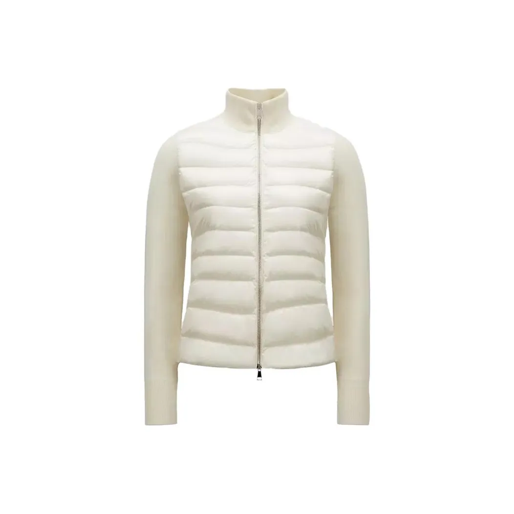 Moncler Padded Wool Zip up Cardigan