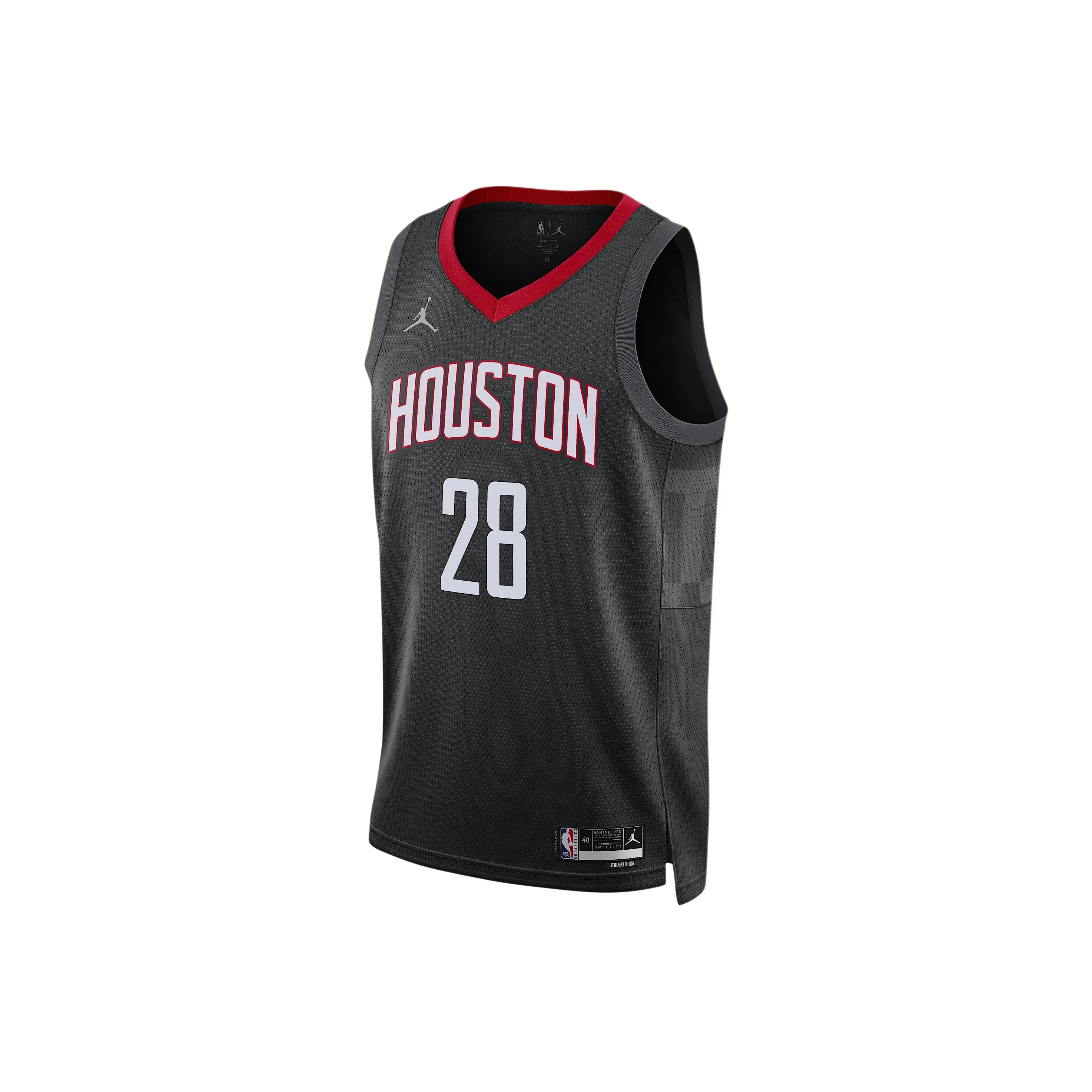 Jordan X NBA Houston Rockets Swingman Statement Edition Dri FIT Баскетбольная Джерси Мужская Черная Угольная Черная