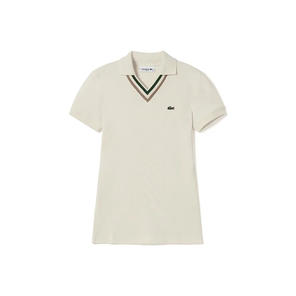 LACOSTE Кремово-белый Женские Поло