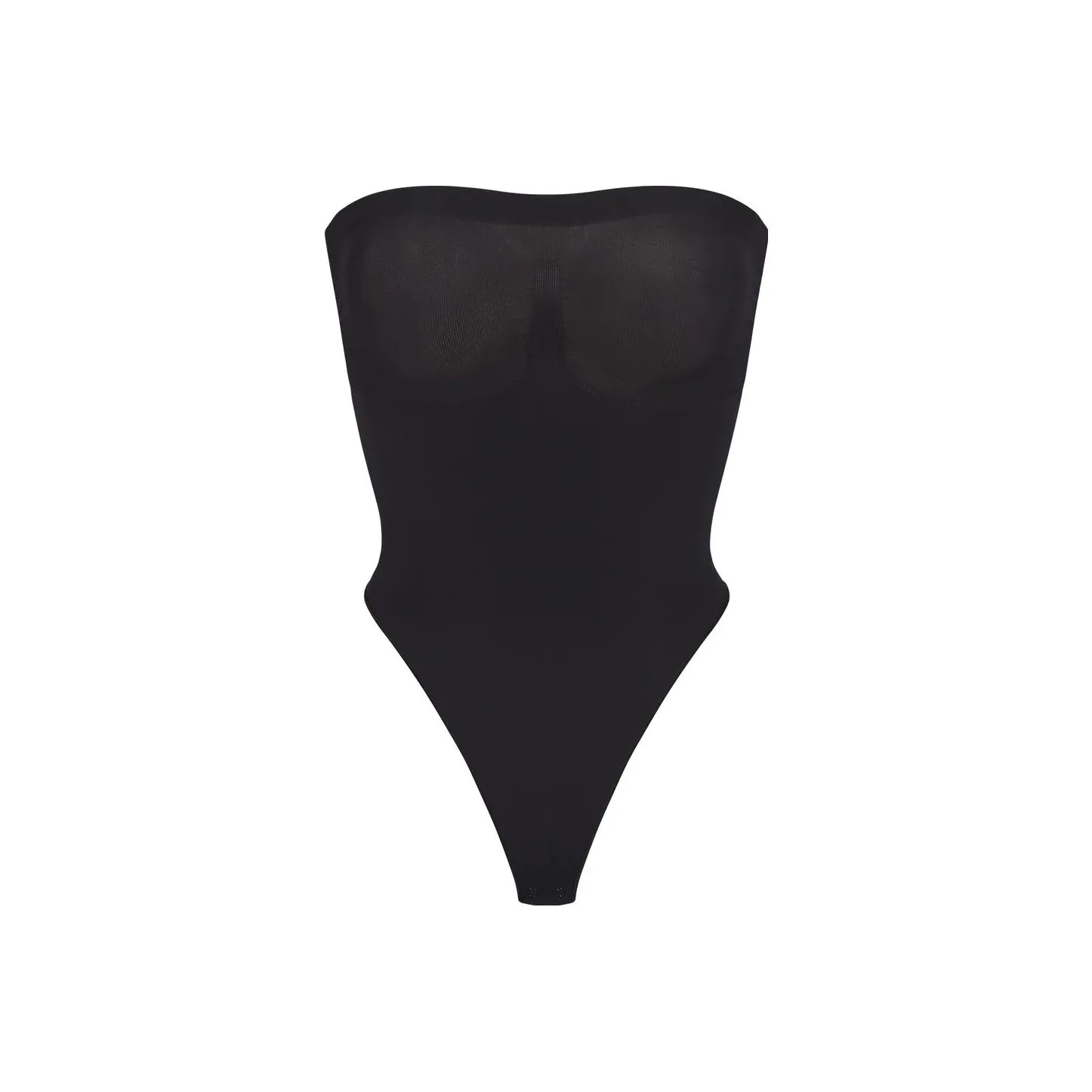 SKIMS SEAMLESS SCULPT STRAPLESS THONG BODYSUIT Jumpsuit Women's Onyx