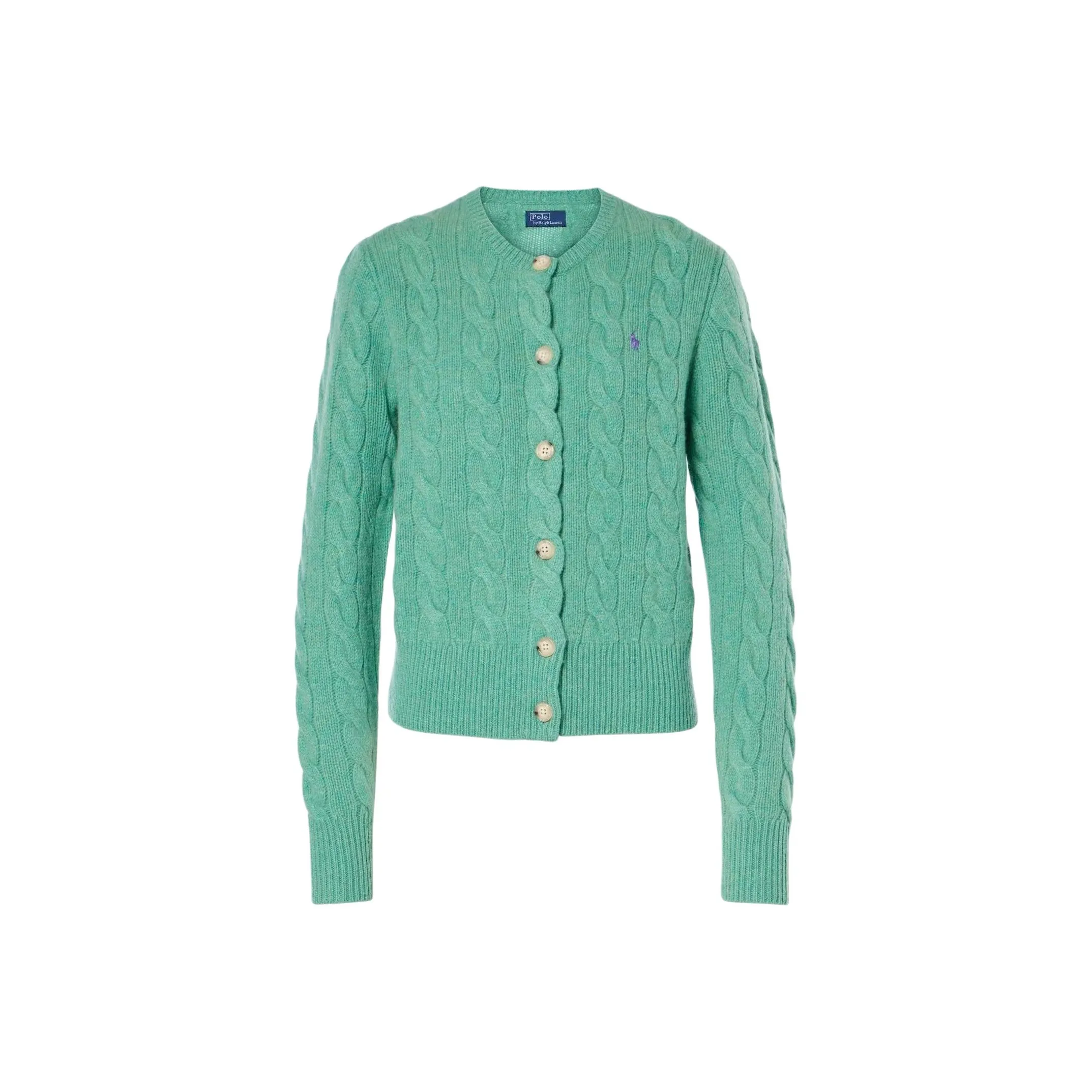 Polo Ralph Lauren Pony Embroidered Cable Knitted Cardigan