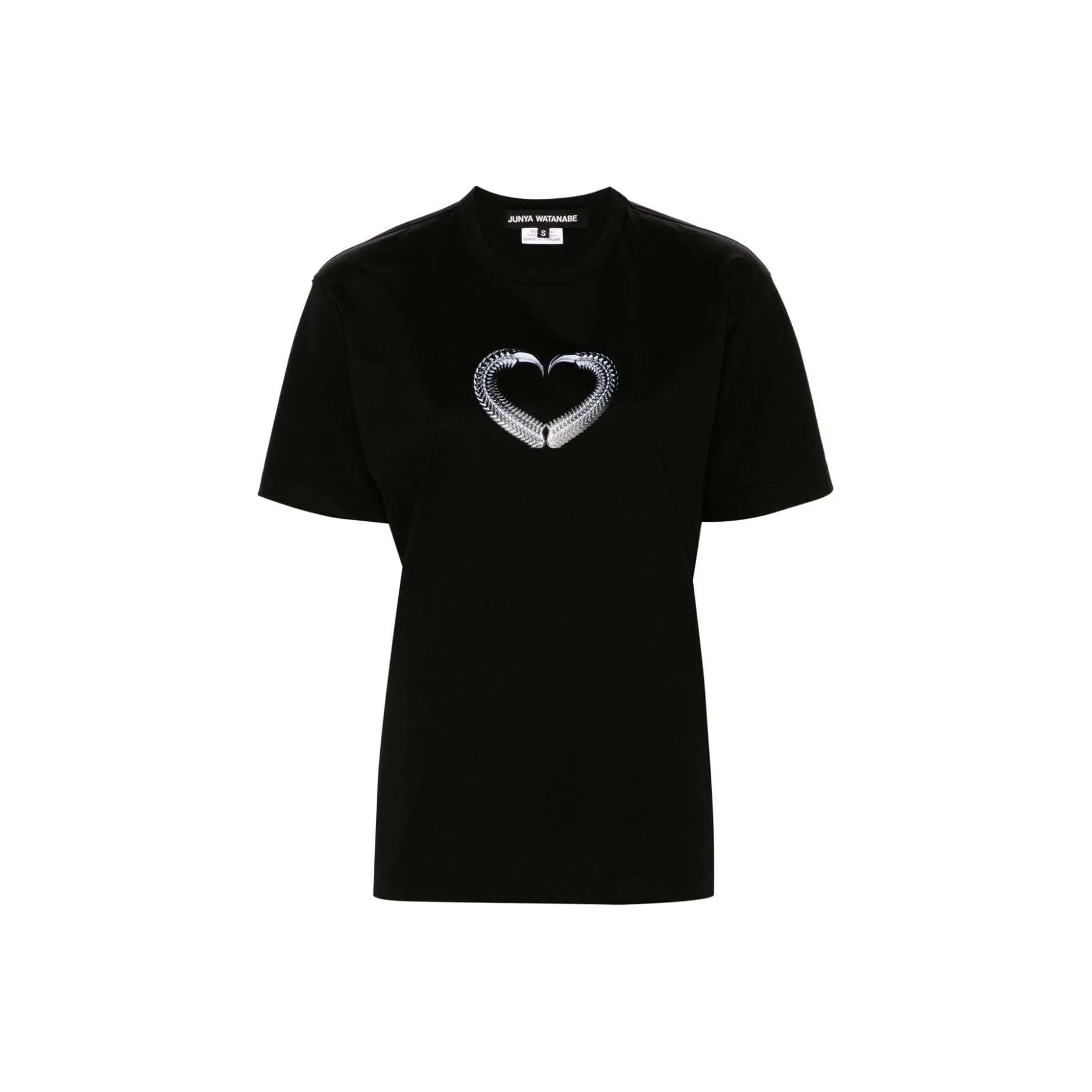 JUNYA WATANABE Graphic heart Print Cotton T shirt