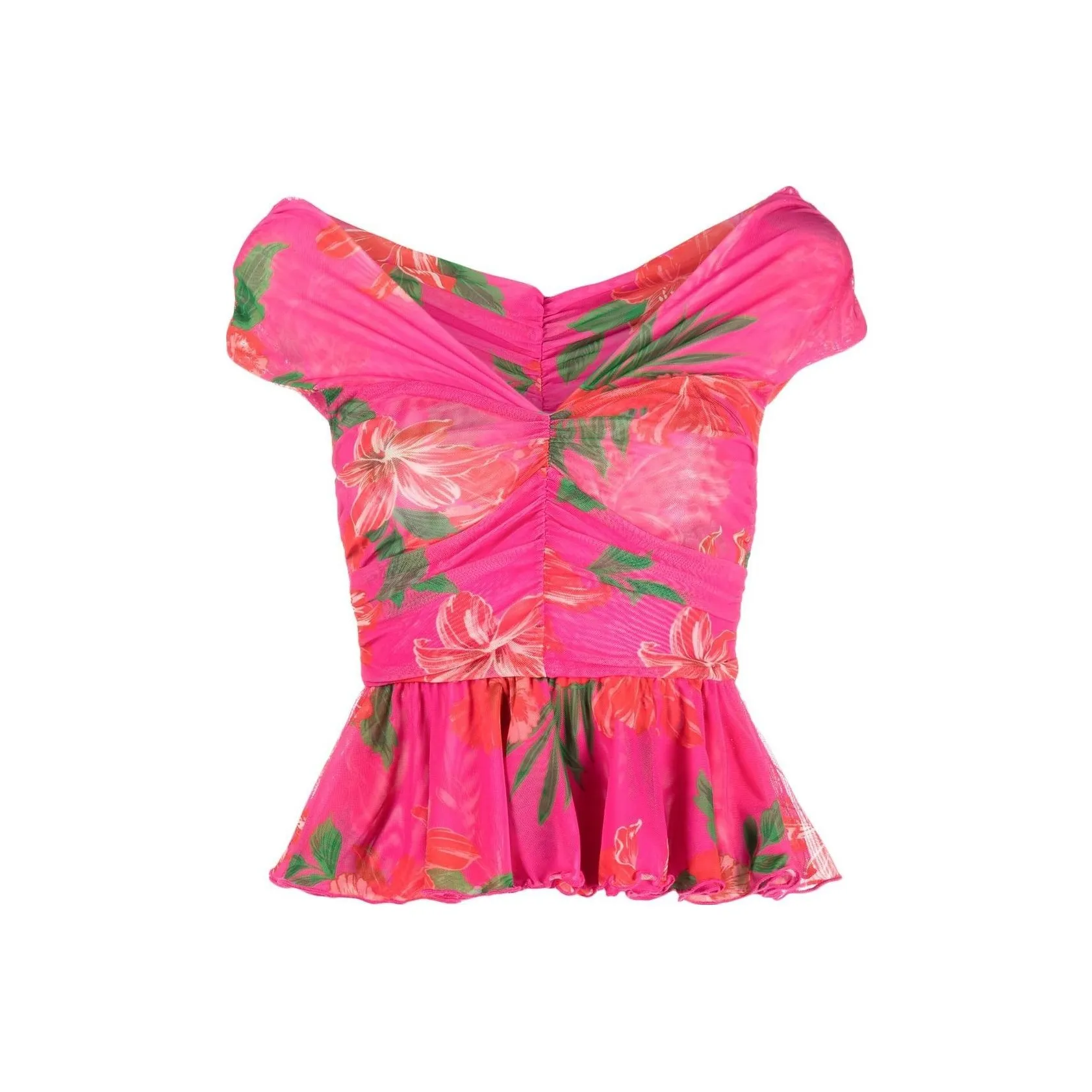 PINKO SS23 Рубашка Женская Розовая Красная