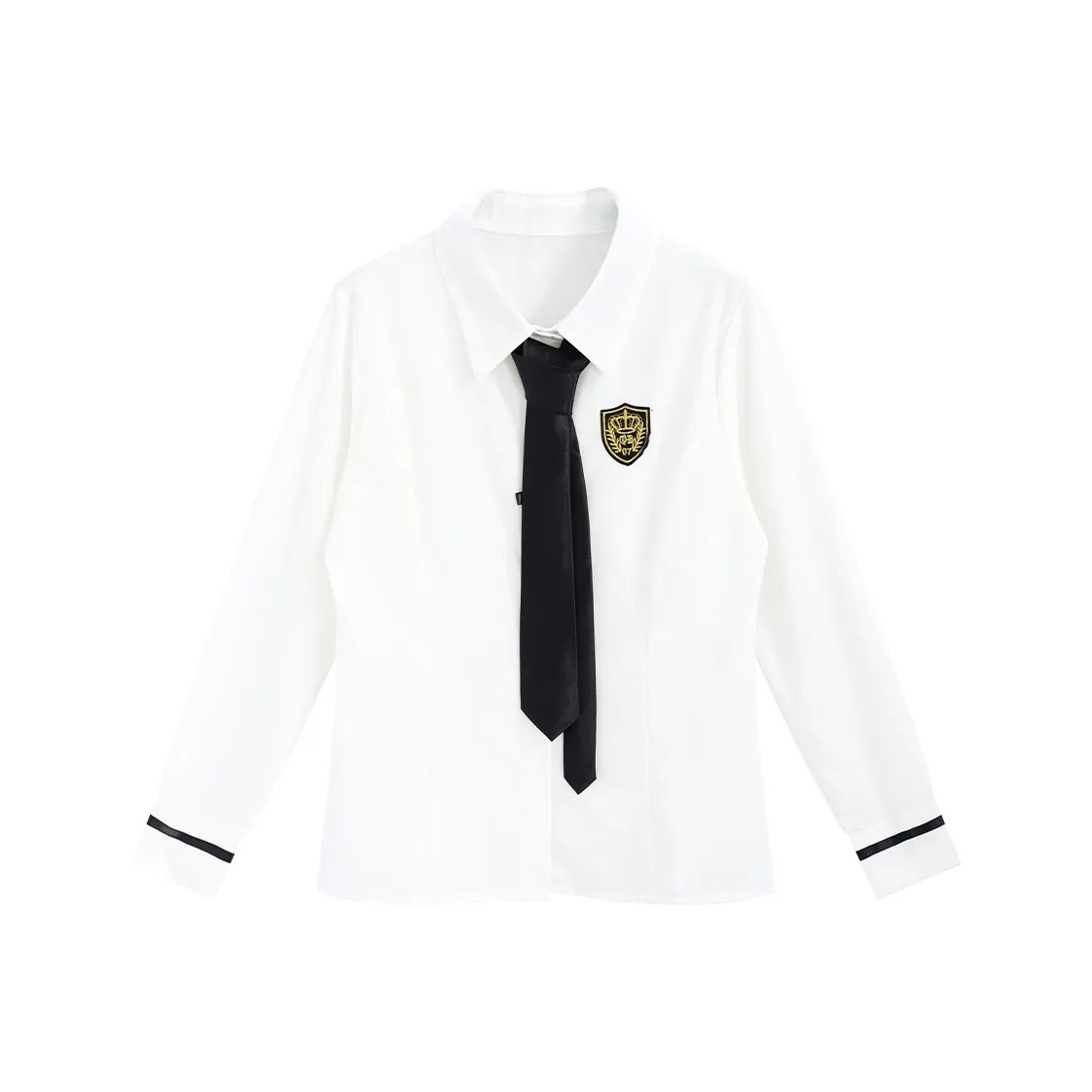 SNZX Белый с Tie Женские Рубашки