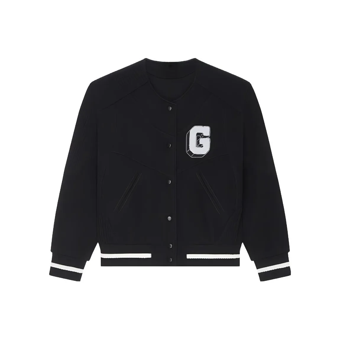 Givenchy Cutlines Bomber Varsity Jacket 'Black'