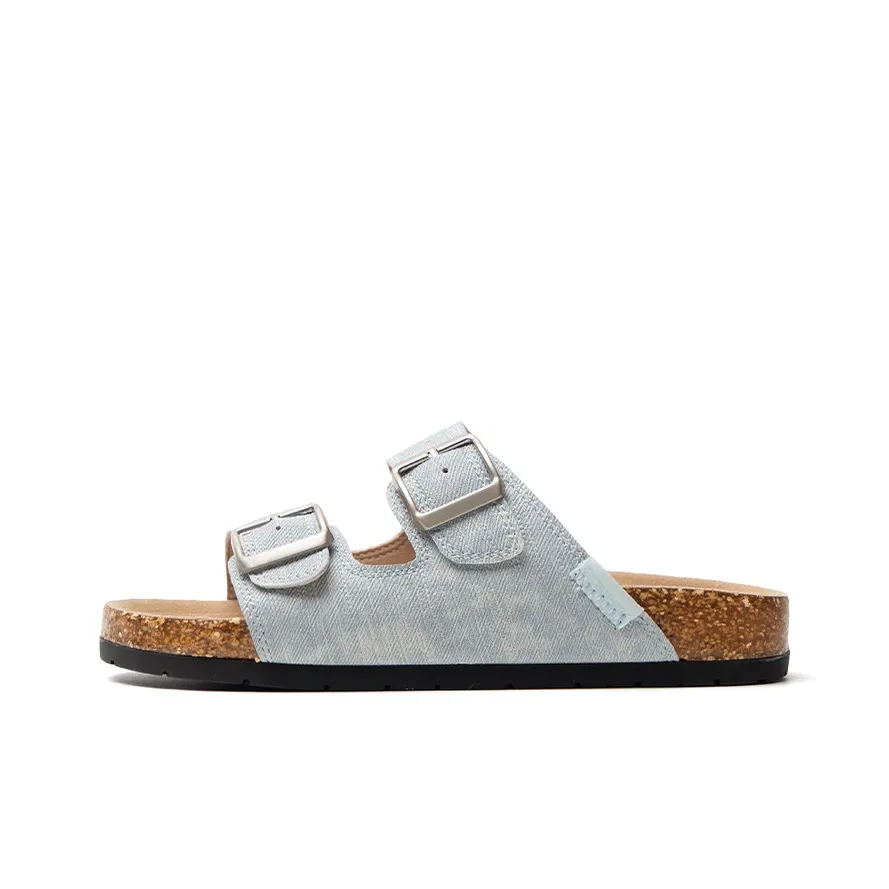 Mule Donkey Износостойкие Слипоны Женские Джинсовый синий