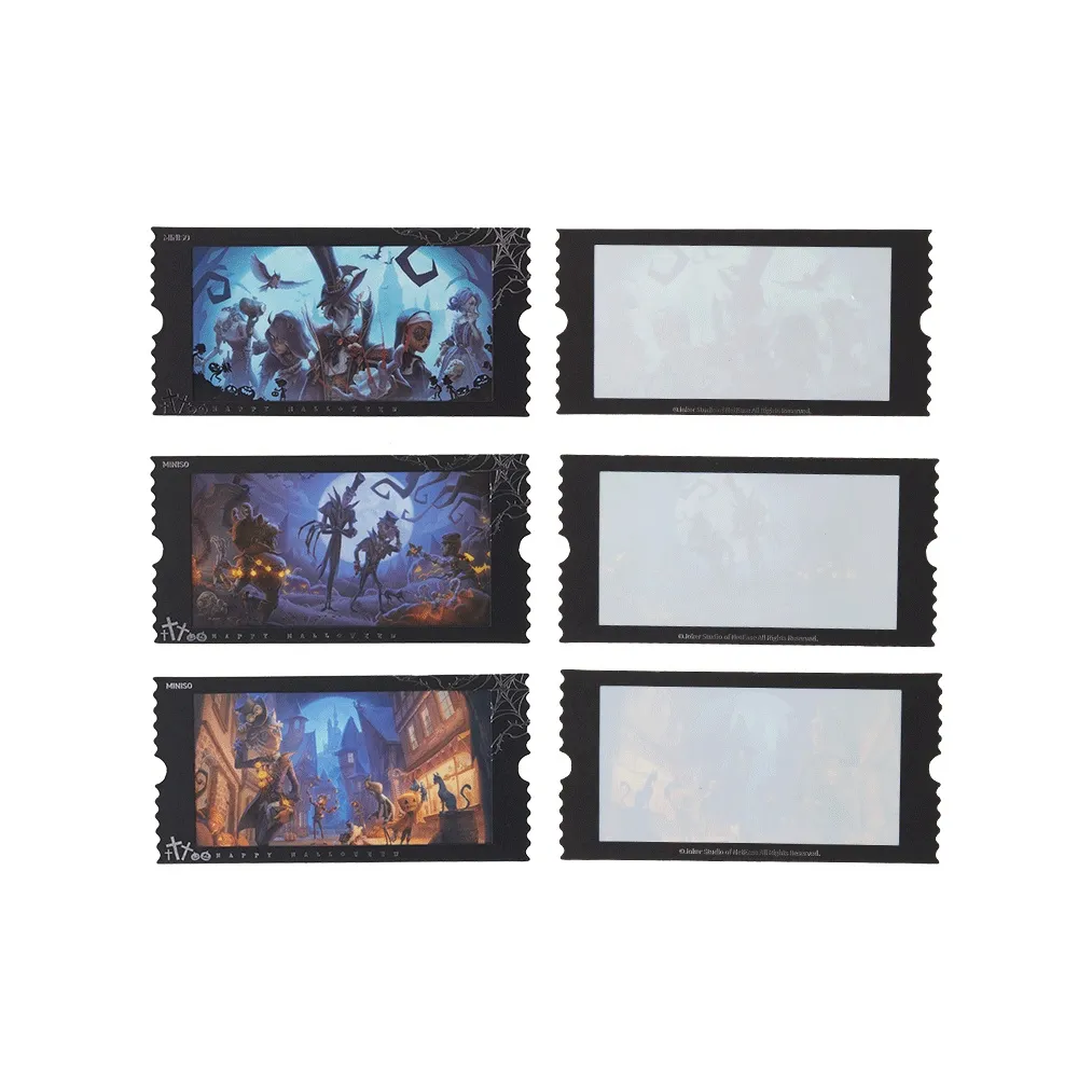 Miniso x Fifth Personality Фильм Прозрачная Карта Набор Включает 3 Стиля Подвески на Аниме-Тематику
