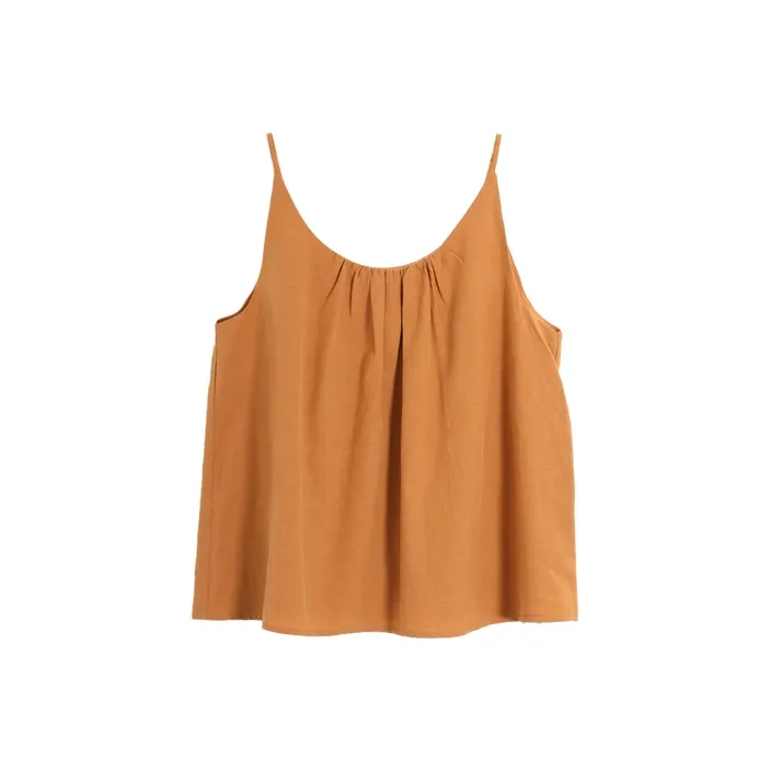 SETIROM Топ на бретелях Женский Оранжевый Желтый