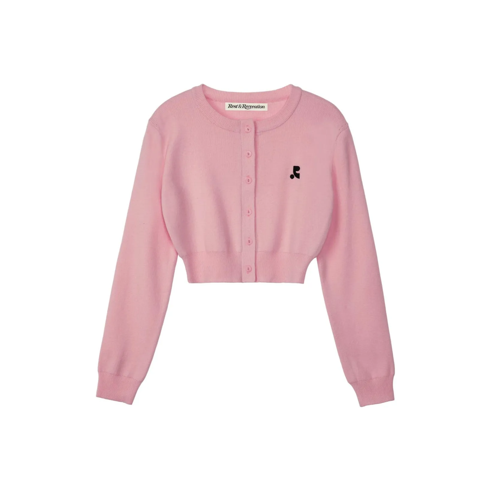 Rest Recreation Укороченный кардиган из трикотажа женский розовый розовый