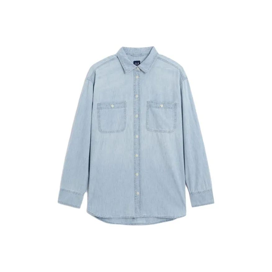 GAP Светло-синие Женские Рубашки