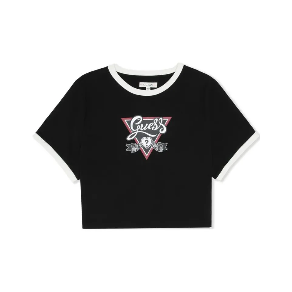 GUESS x YUEQI QI T Shirt Women's Black