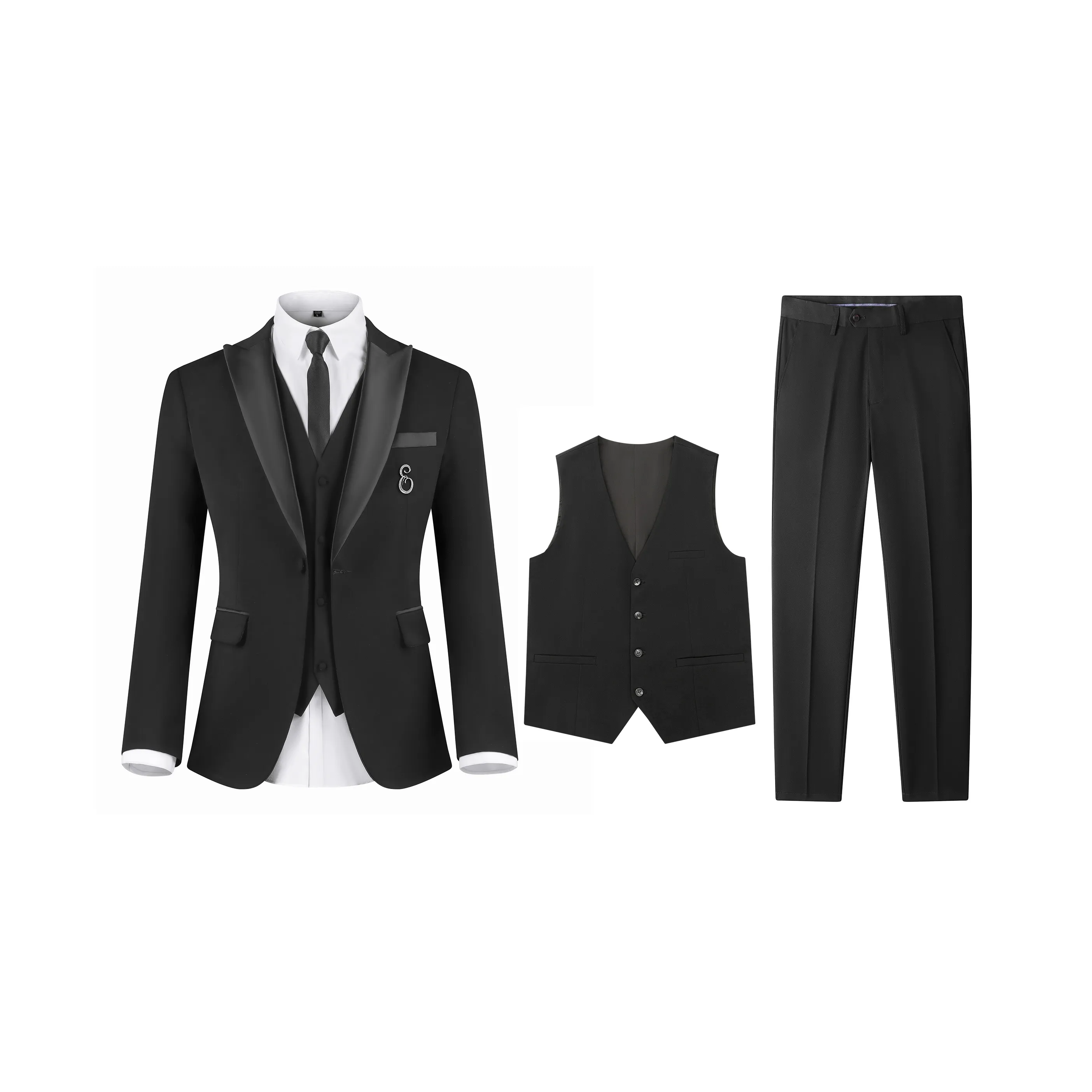 Être Par Lee Бизнес-костюм унисекс черный