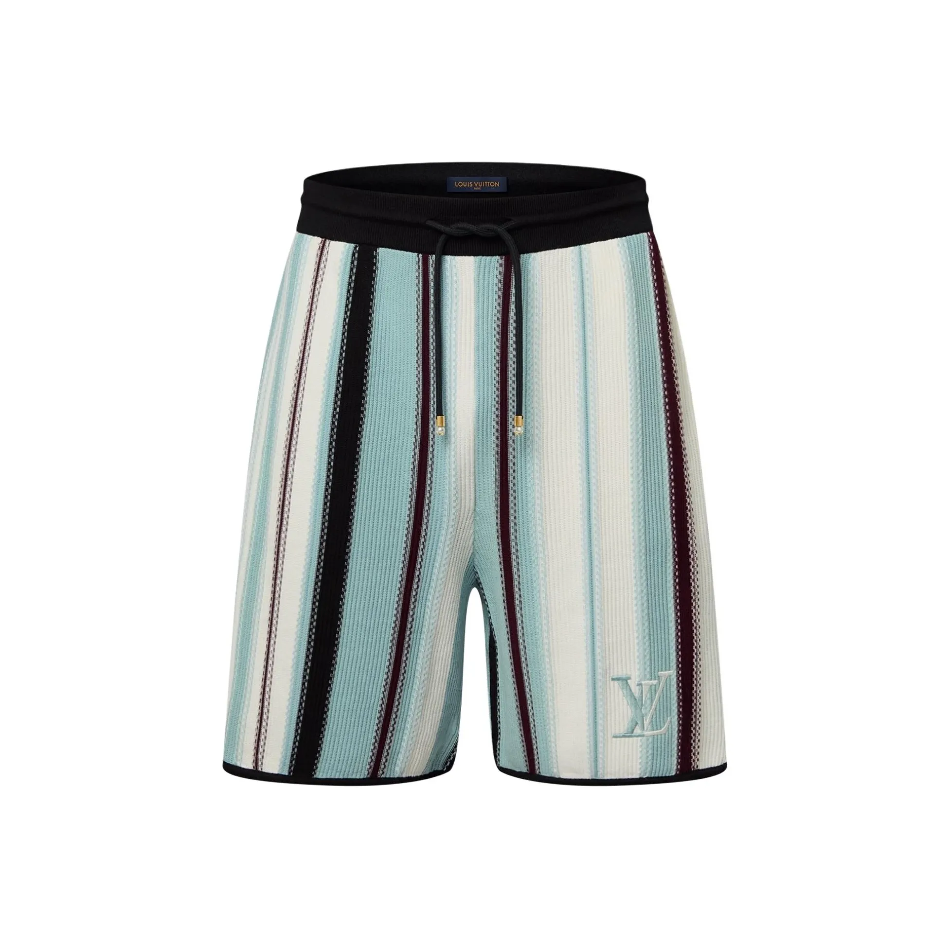 LOUIS VUITTON Striped Crochet Shorts