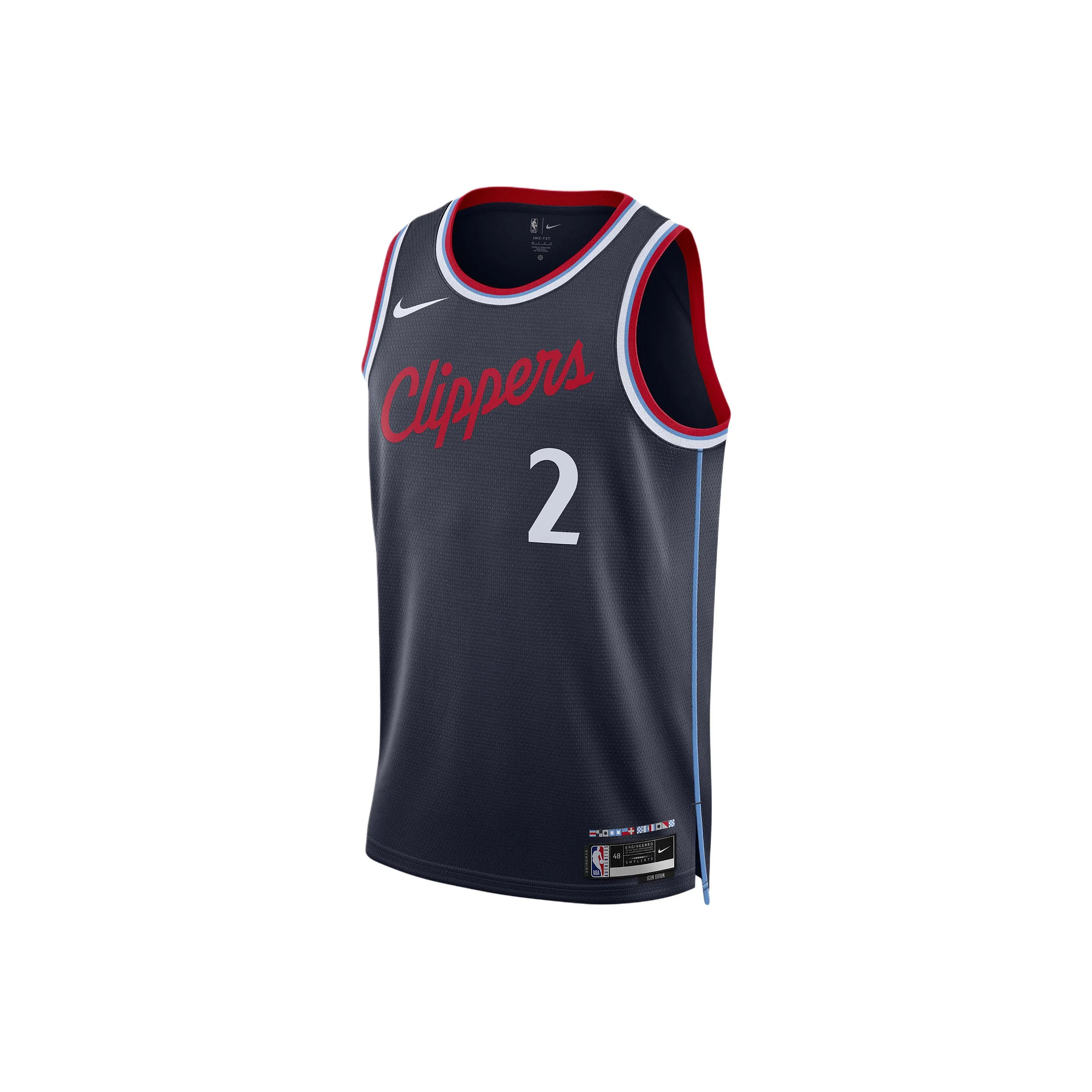 Nike Kawhi Leonard LA Clippers Баскетбольная Джерси Мужская Черная