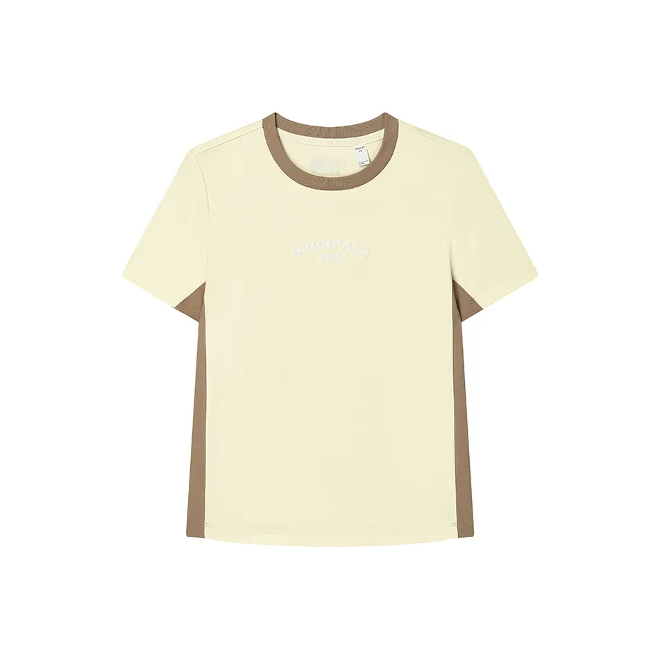 FILA Regular T Shirt Women's Light Dark Yellow